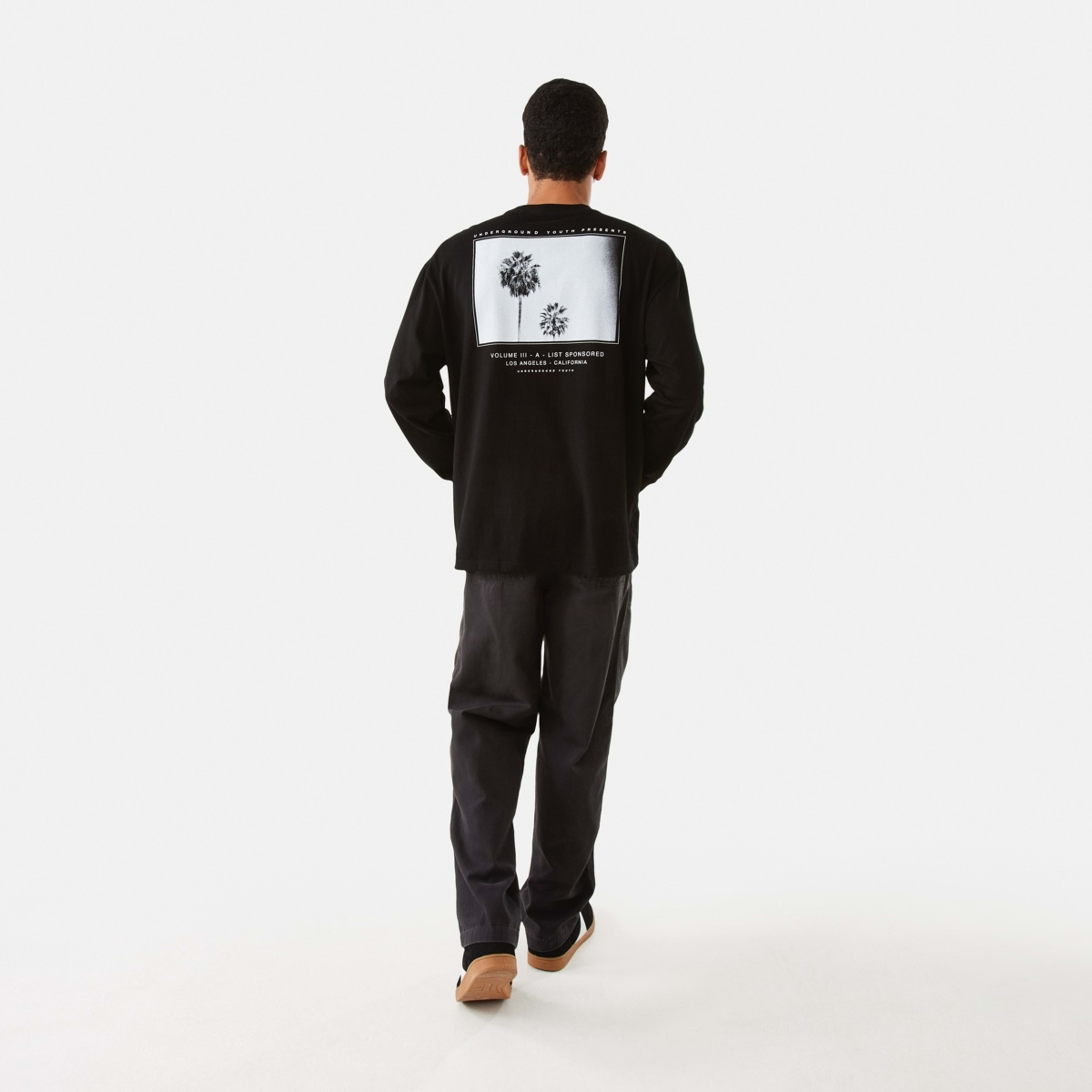 4 Long Sleeve Oversized Graphic T-shirt Black, 4 of 7