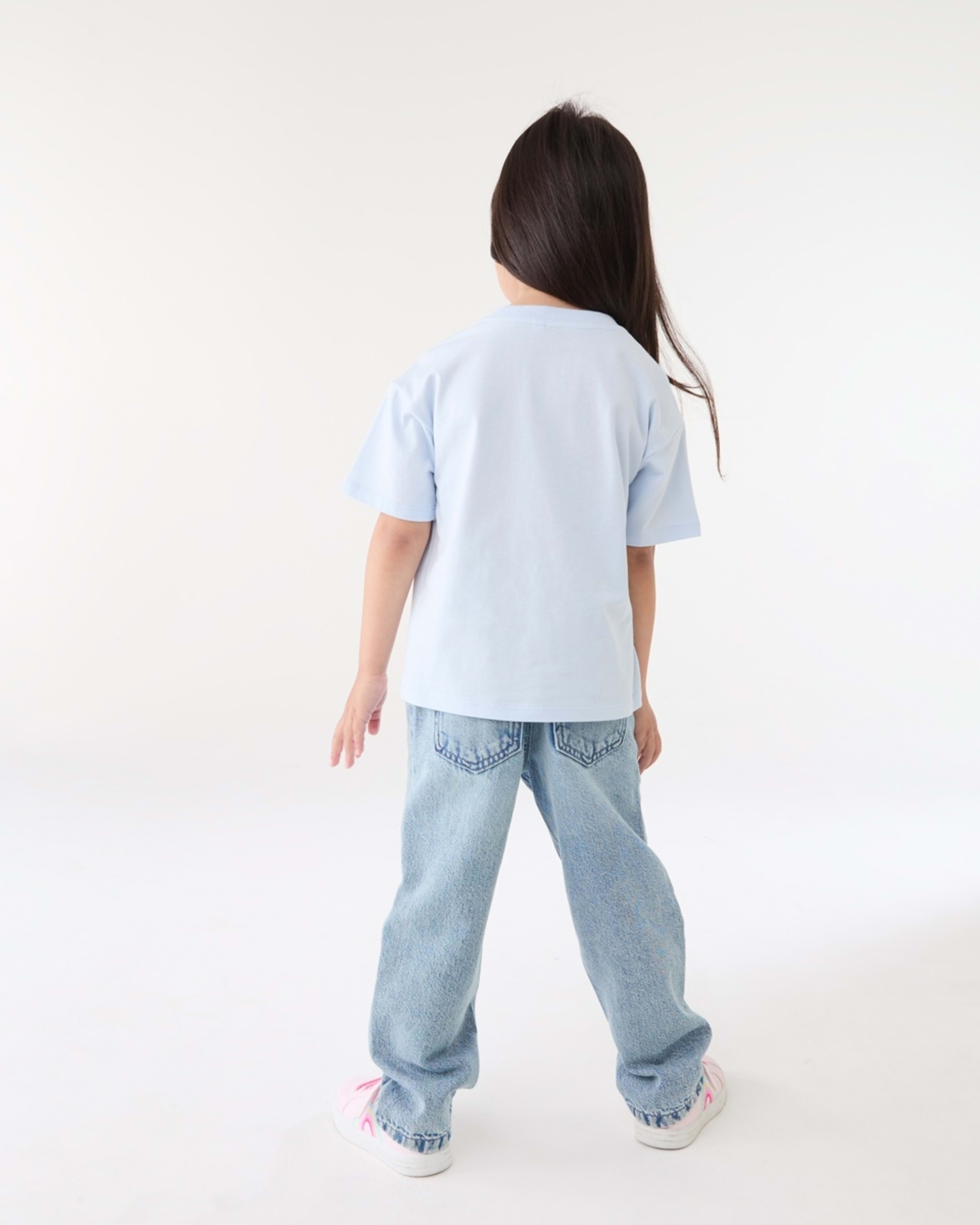 6 Short Sleeve Sequin T-shirt DAZZLING BUTTERFLY ICE MIST, 6 of 6