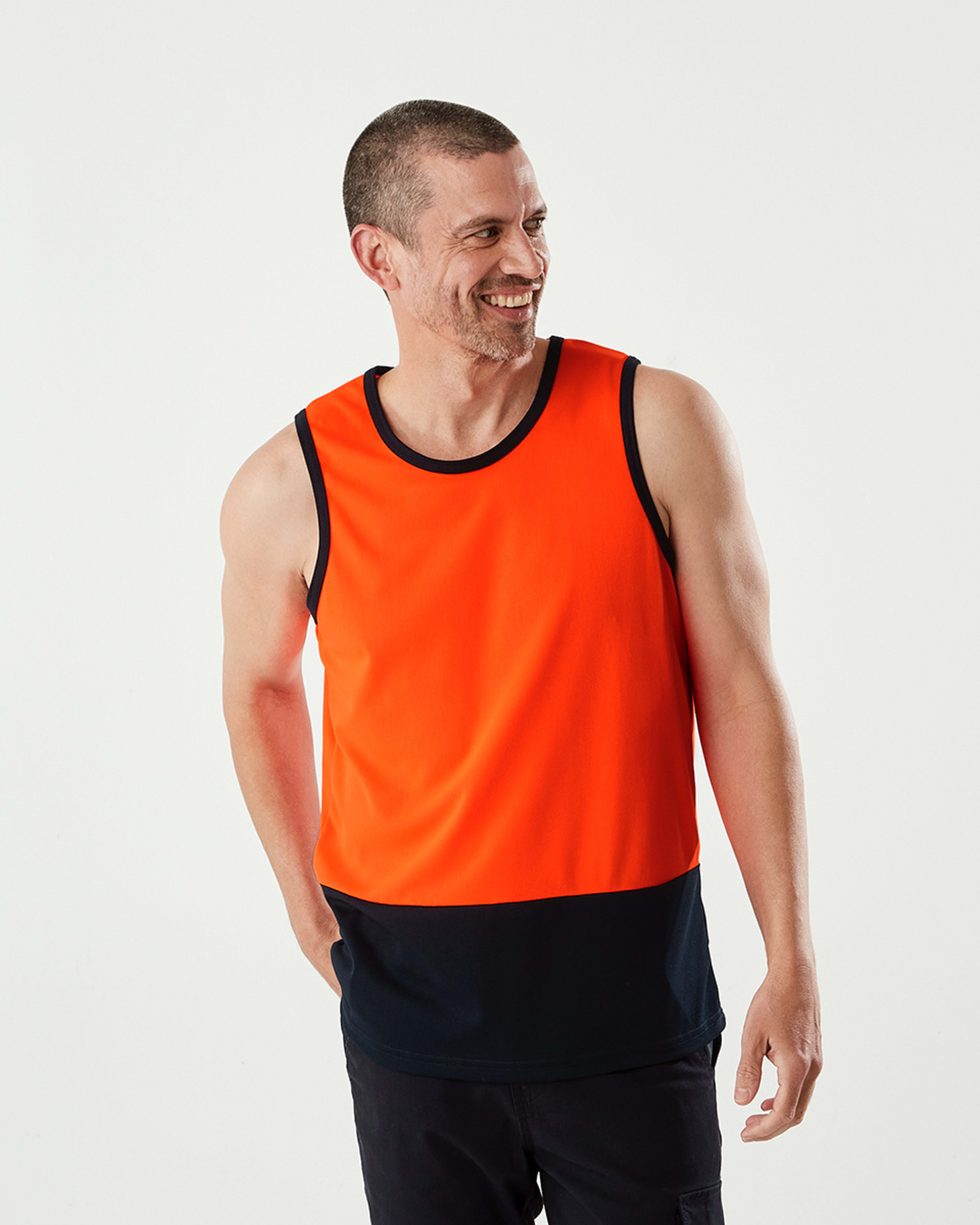 Workwear Fluorescent Industrial Singlet Kmart