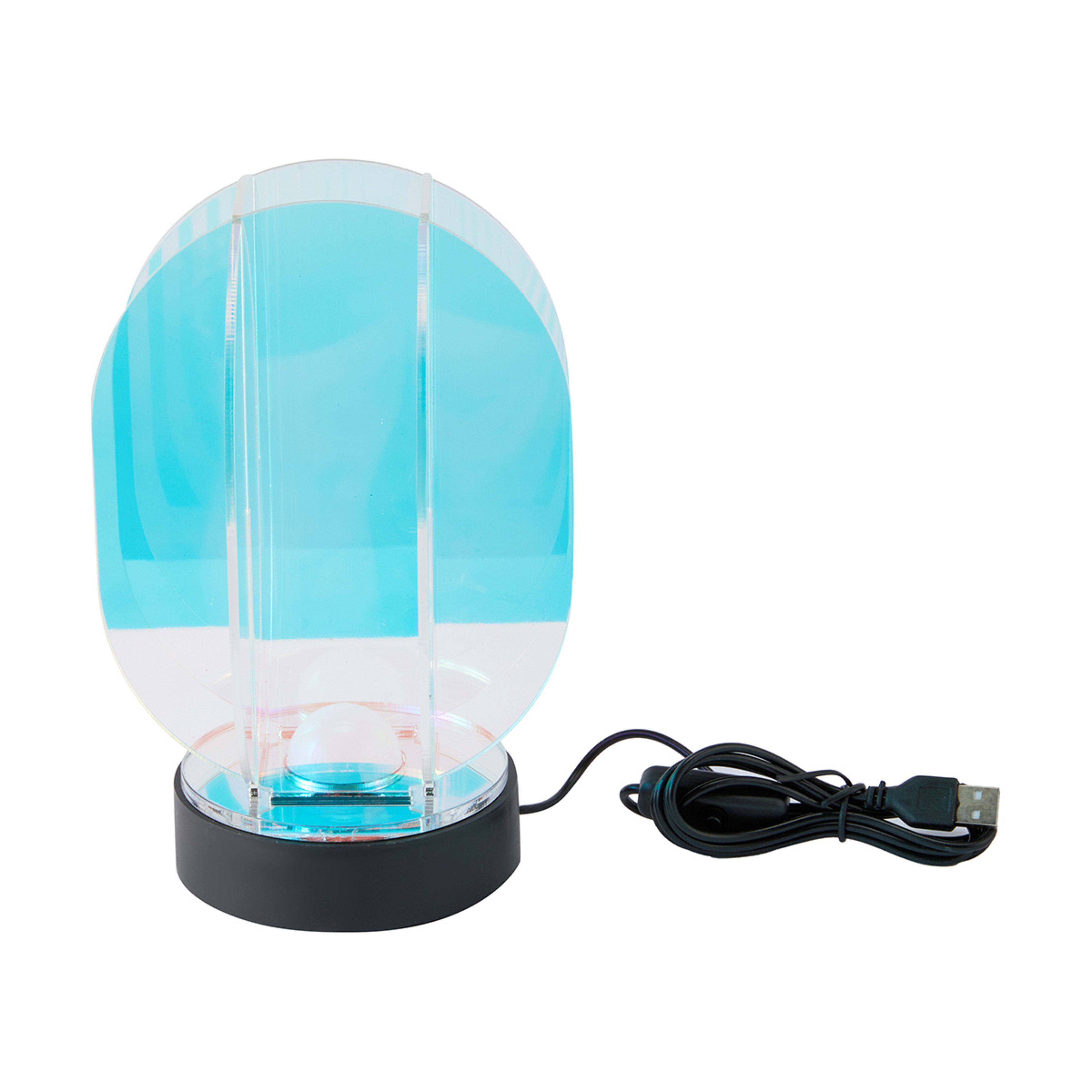 Iridescent Warm White LED Table Lamp USB Powered Kmart NZ