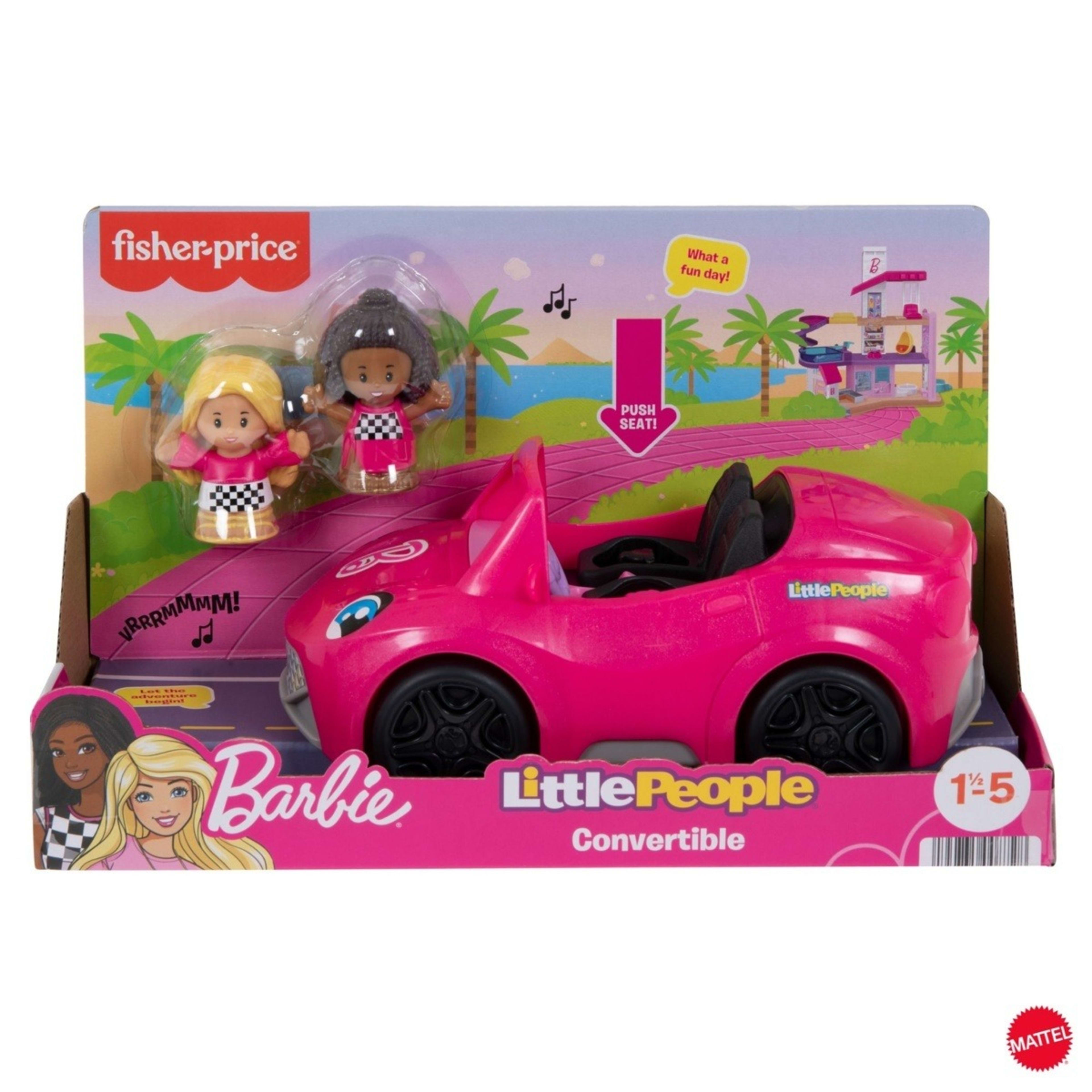 1 Fisher-Price Barbie Little People Convertible Car Toy, 1 of 3