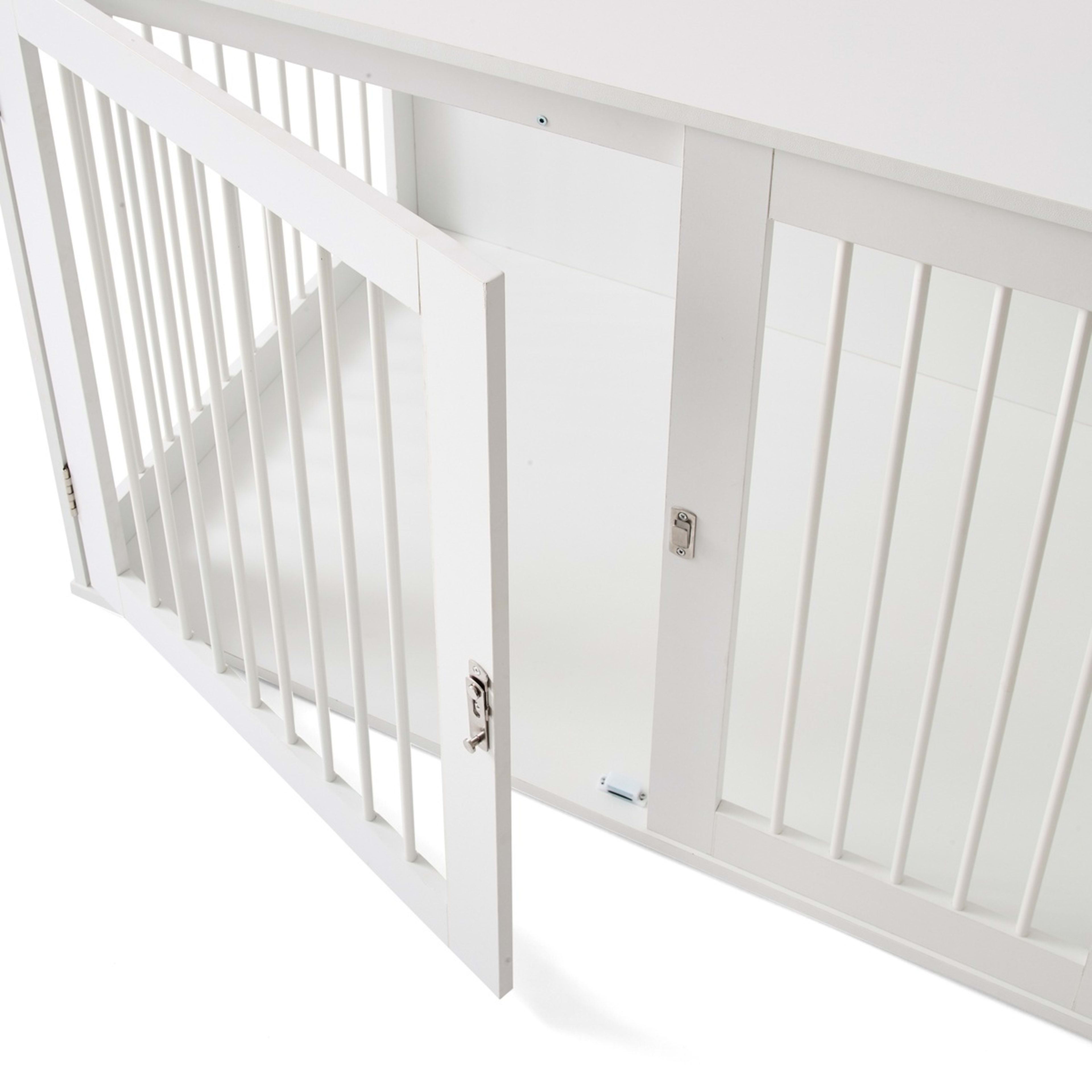 7 Pet Crate Wooden - Extra Large, White, 7 of 9