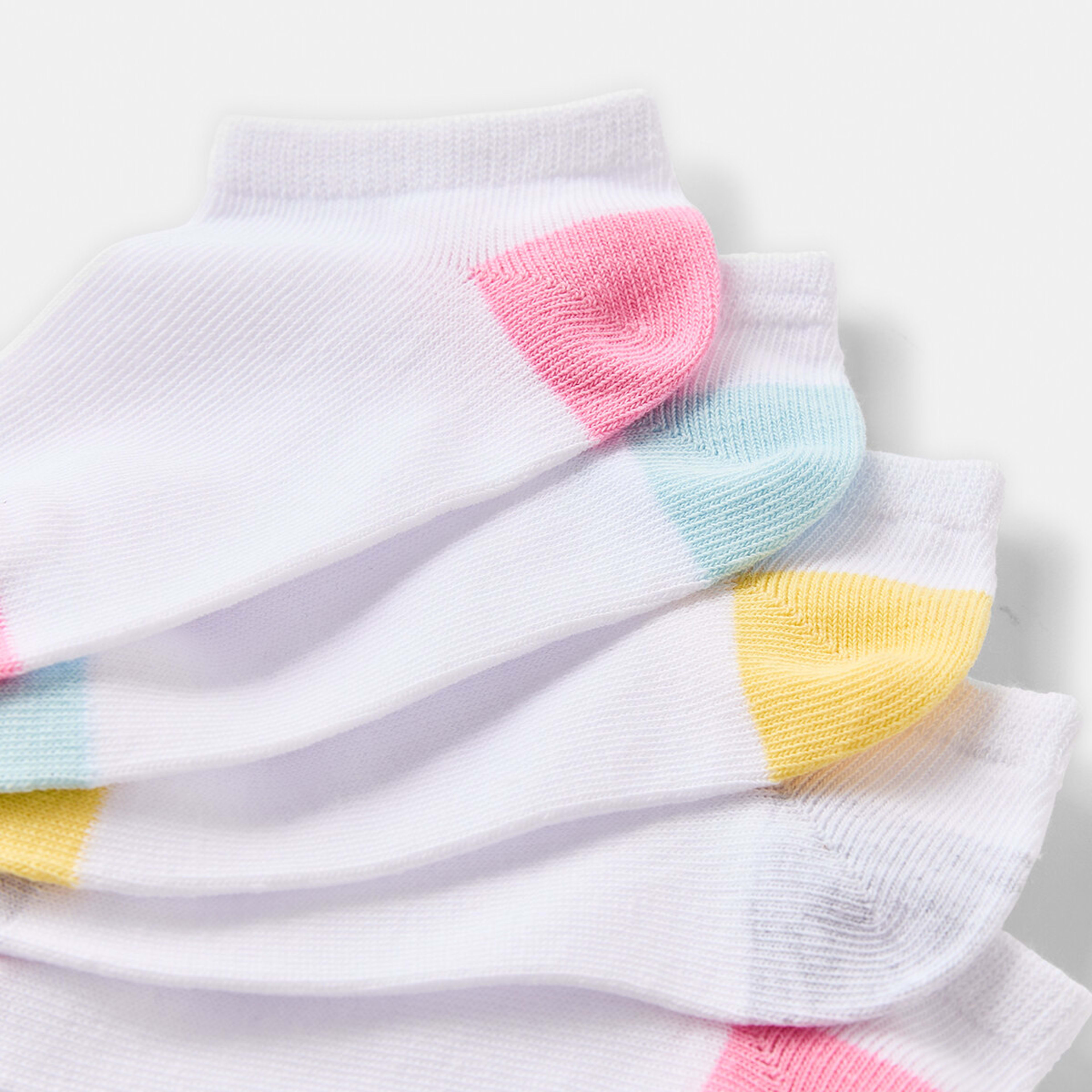 3 7 Pack Low Cut Socks Multicolour, 3 of 3