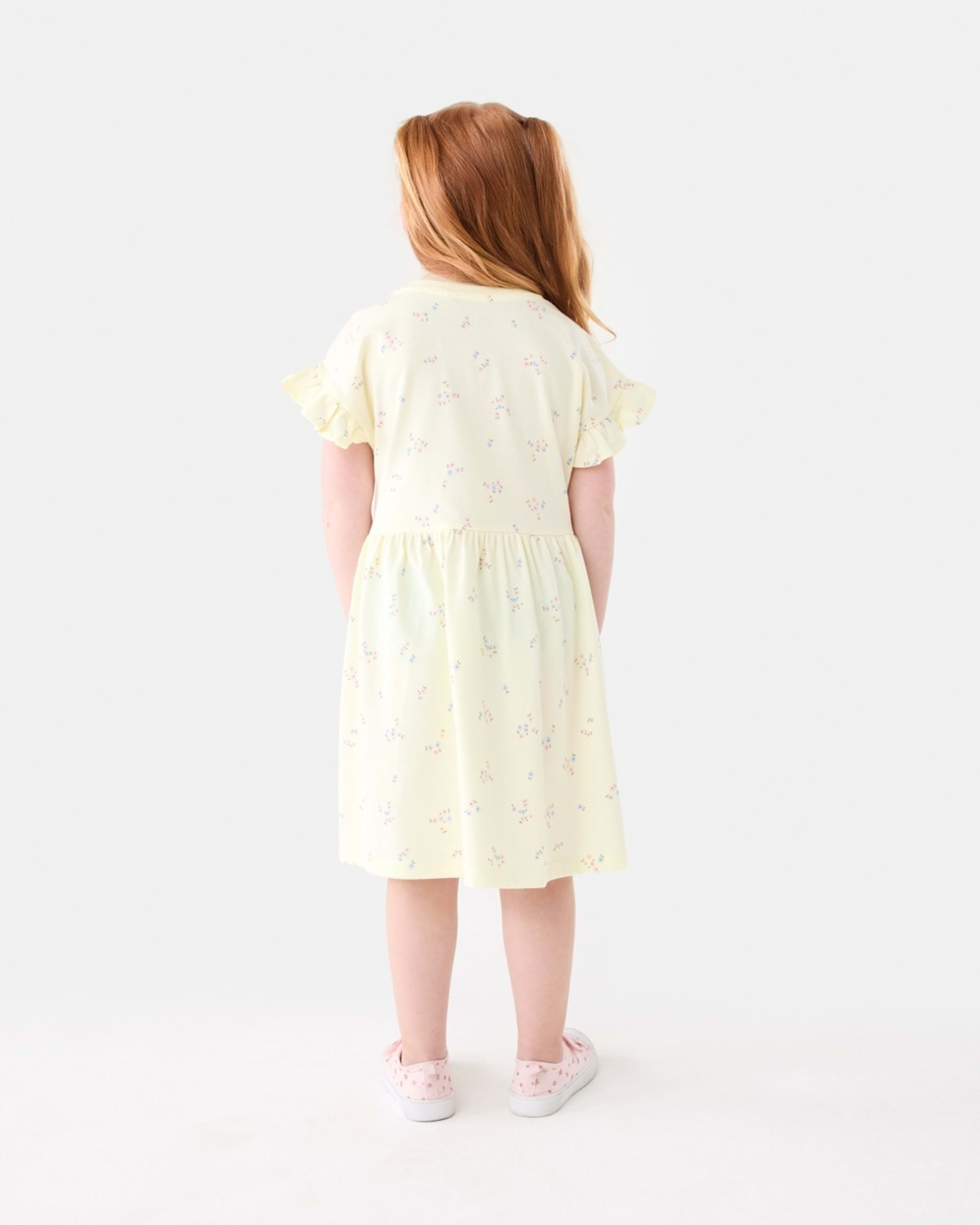 7 Jersey Dress BLUSH BLOOMS FLORALS SORBET, 7 of 7