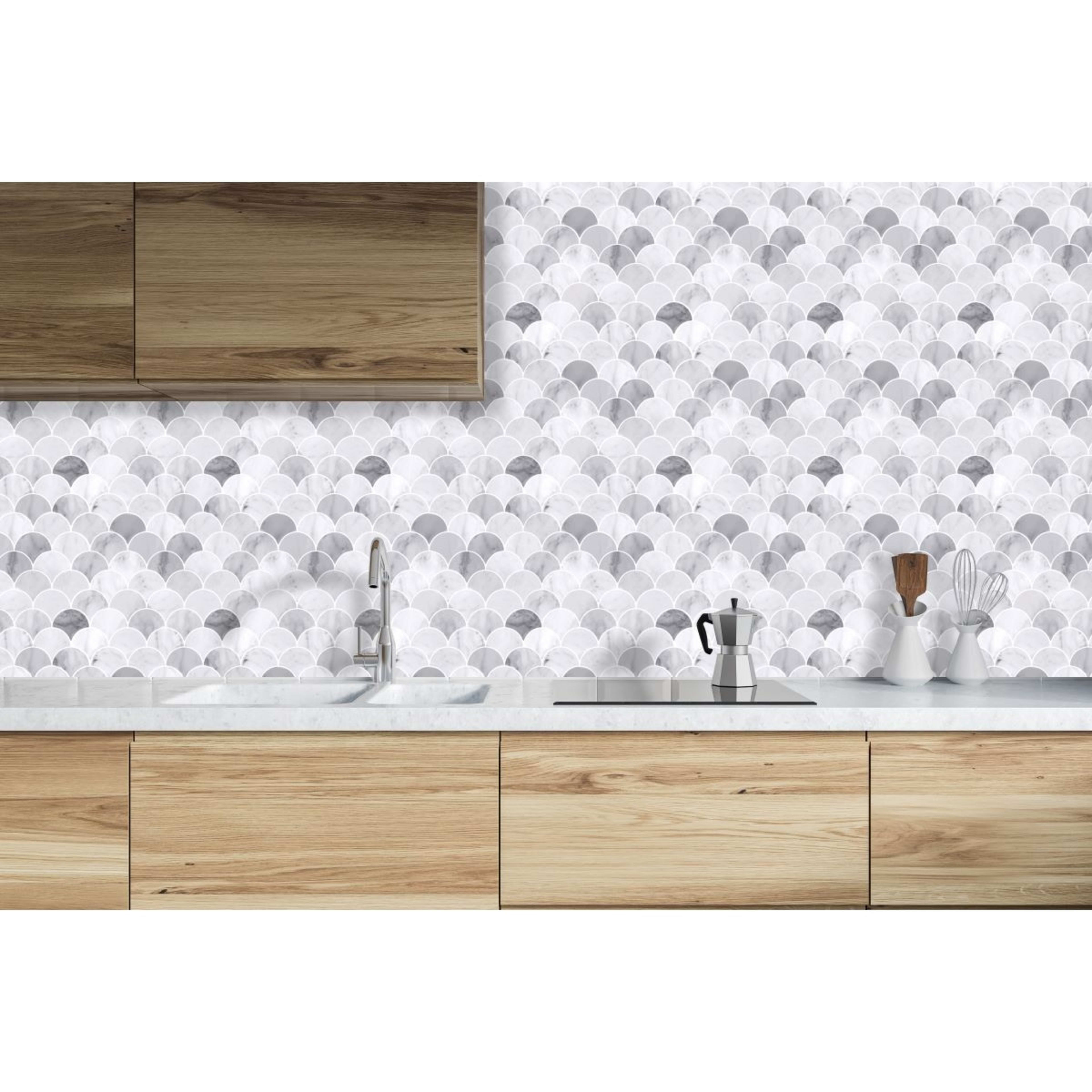 5 Pack Self Adhesive 3D Tiles Scales Kmart