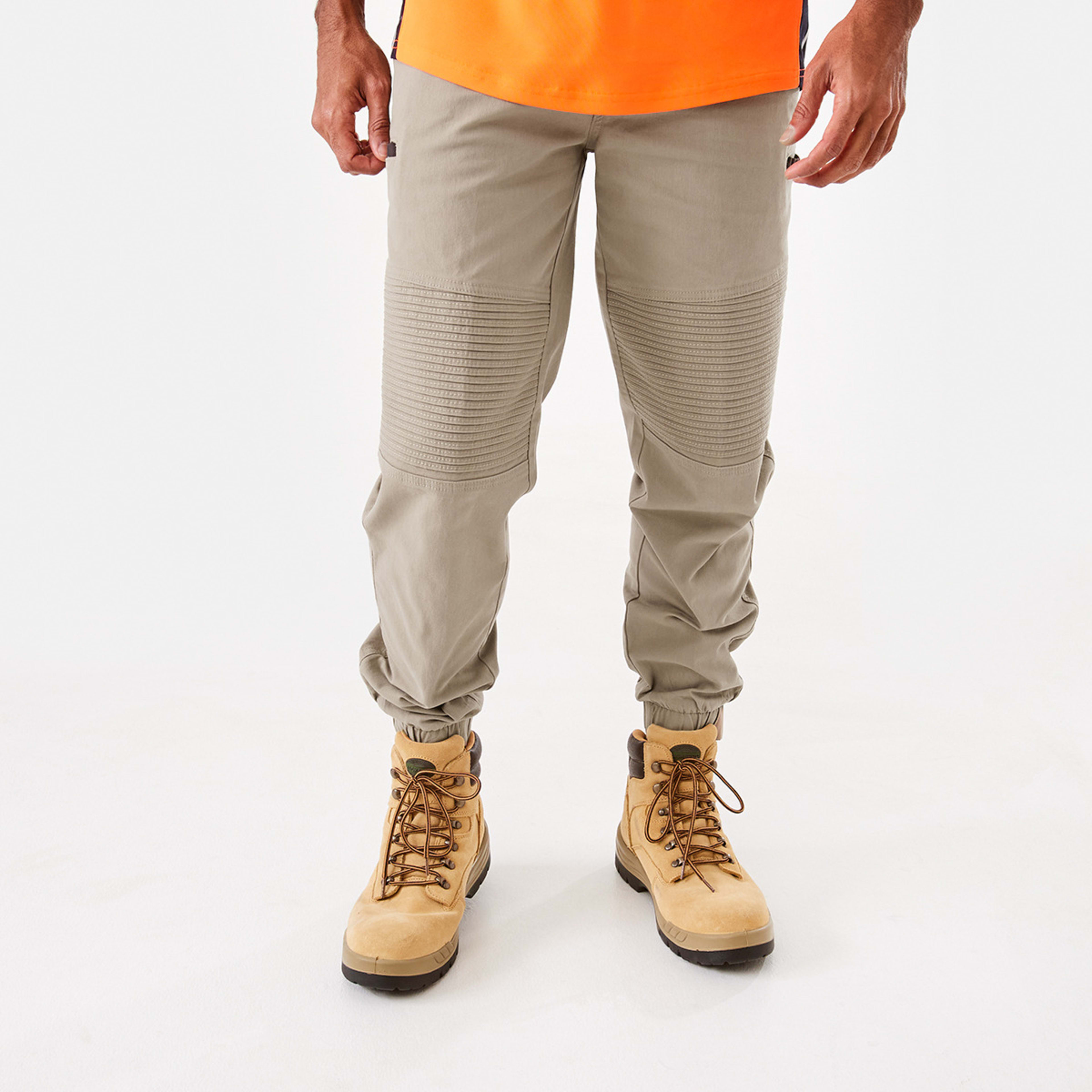 1 Workwear Industrial Moto Joggers Mushroom Beige, 1 of 8