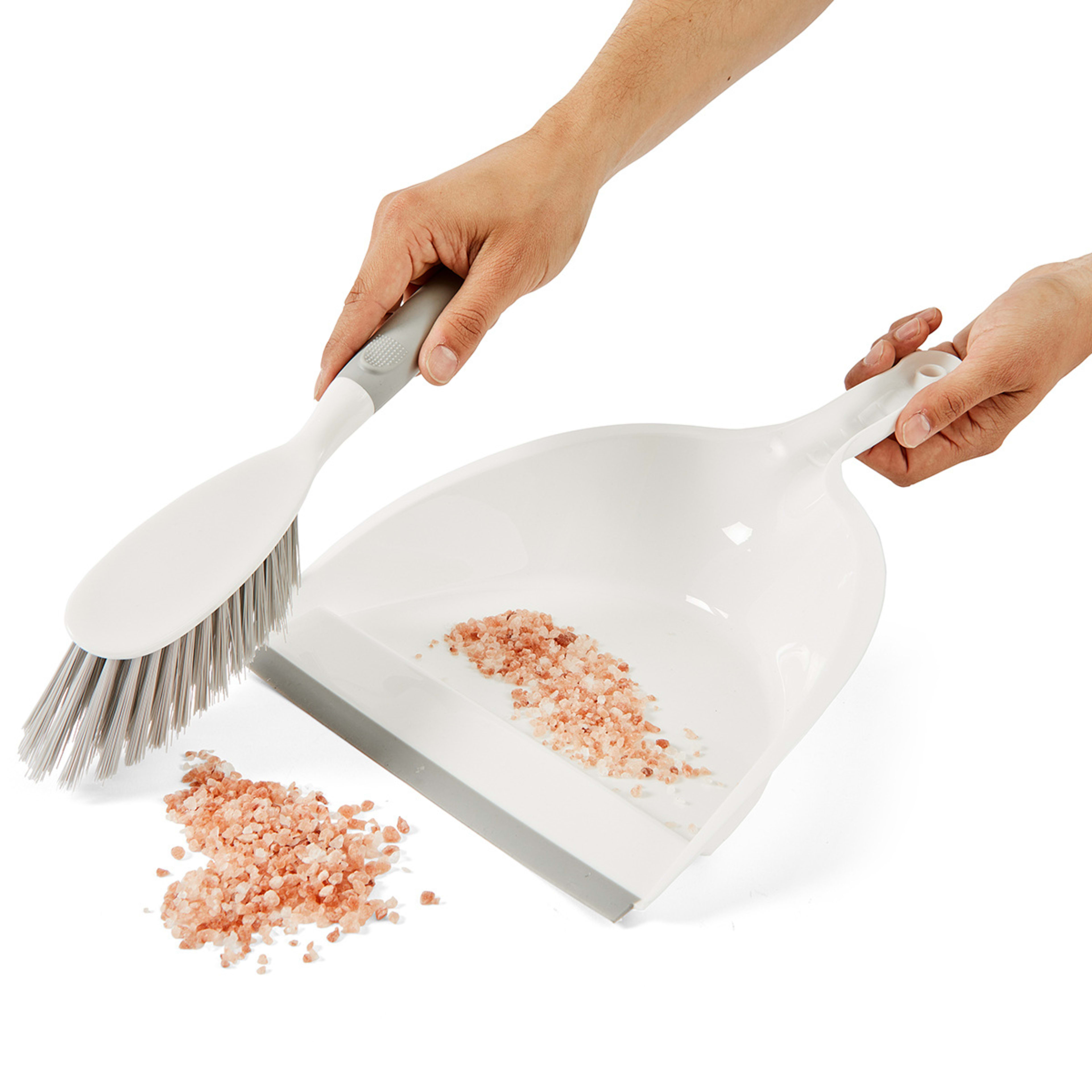 3 Dustpan and Brush - White and Grey, 3 of 8