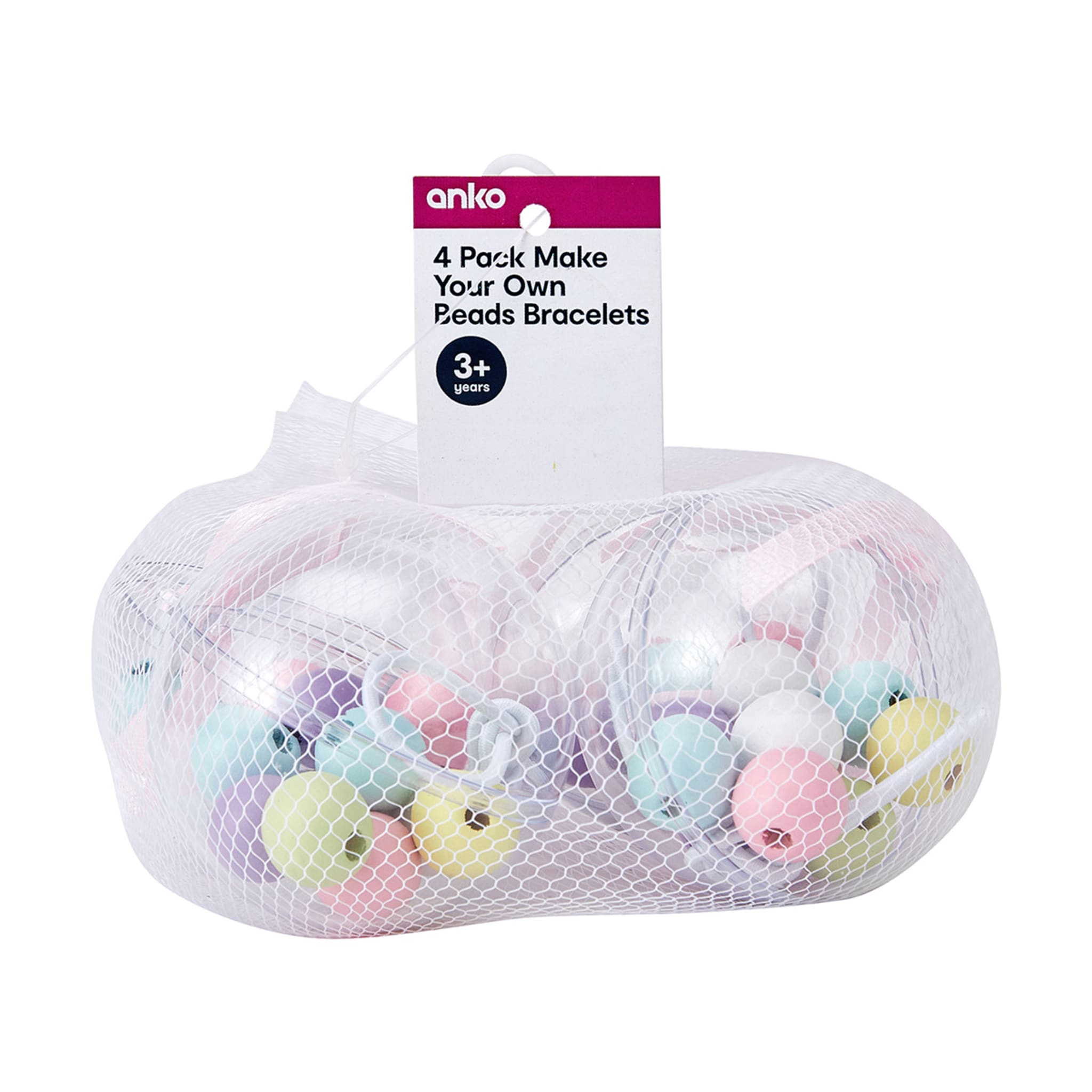 4 Pack Make Your Own Beads Bracelets Kmart