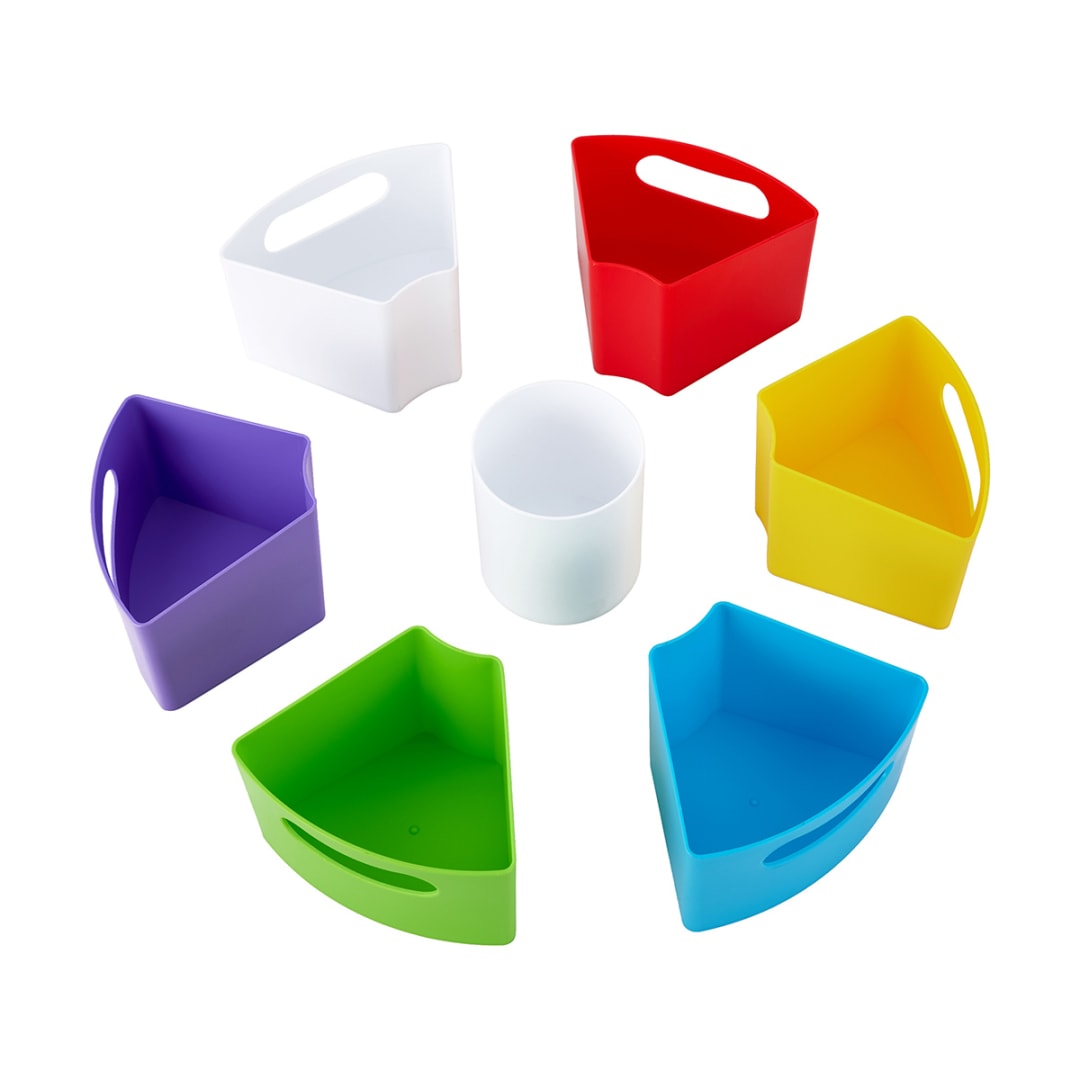 8 Piece Spinning Art and Craft Tray Kmart