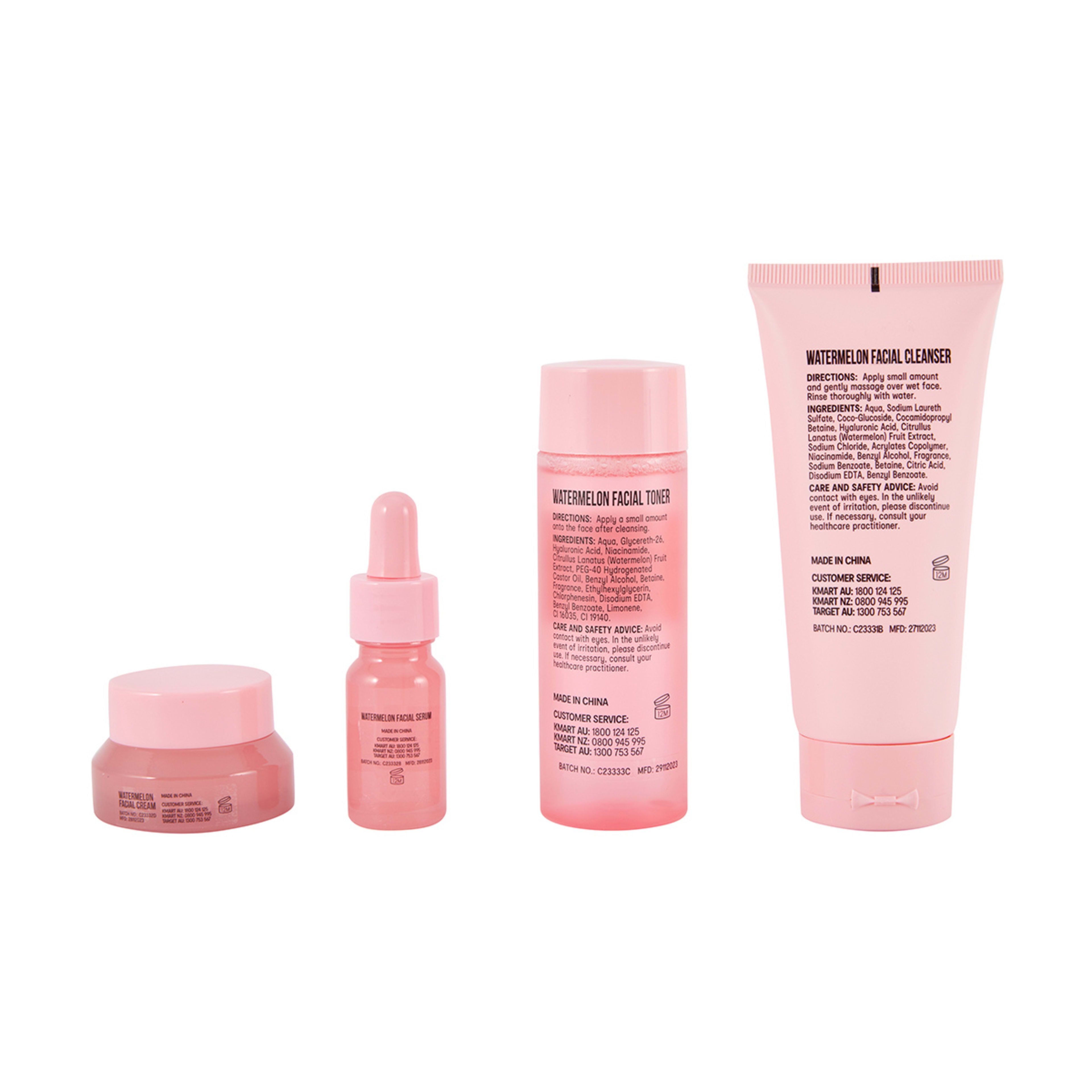 4 OXX Skincare Watermelon Mini Skin Kit - Niacinamide and Hyaluronic Acid, 4 of 9