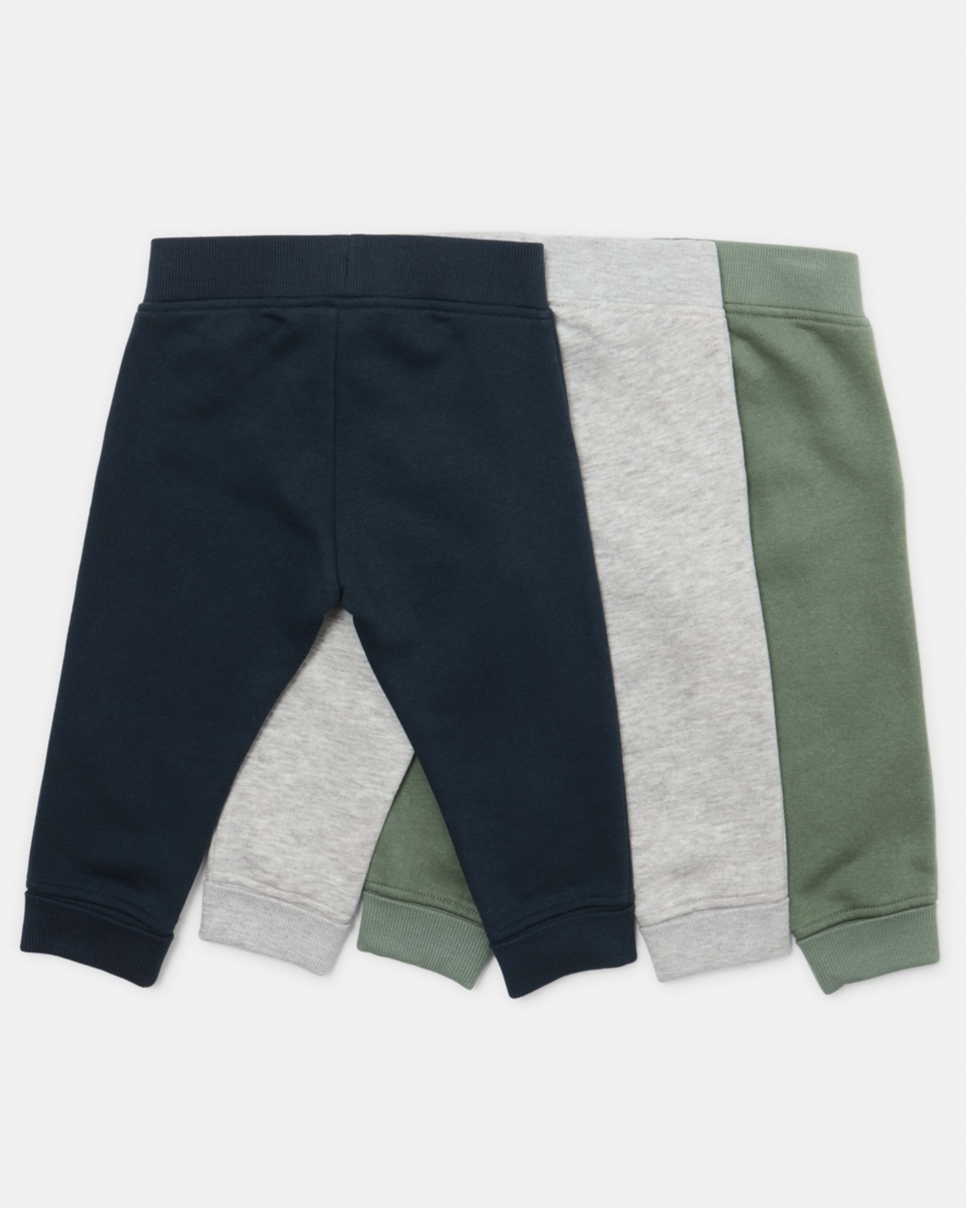 2 3 Pack Trackpants Green Grey, 2 of 8