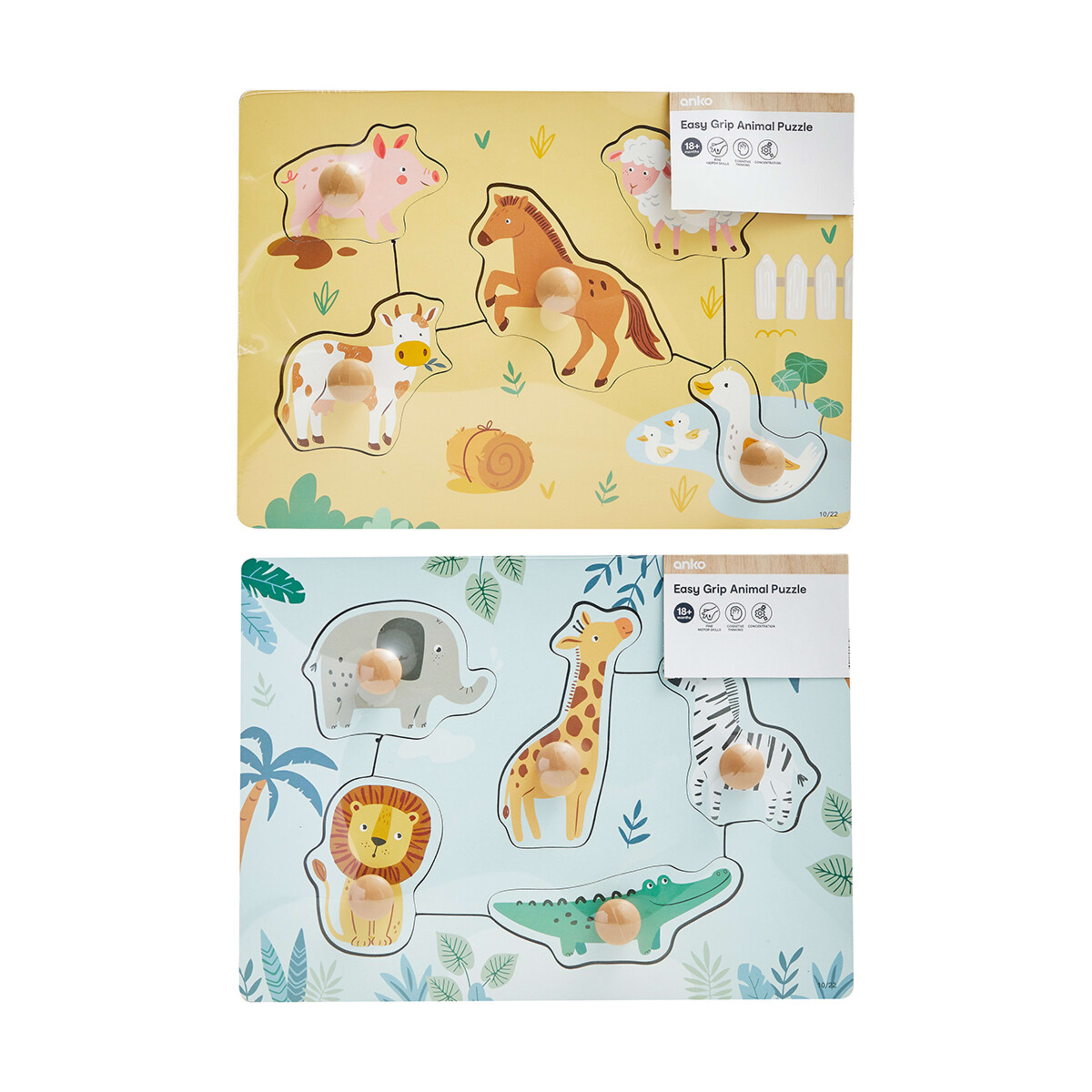 9 Easy Grip Animal Puzzle - Assorted, 9 of 10