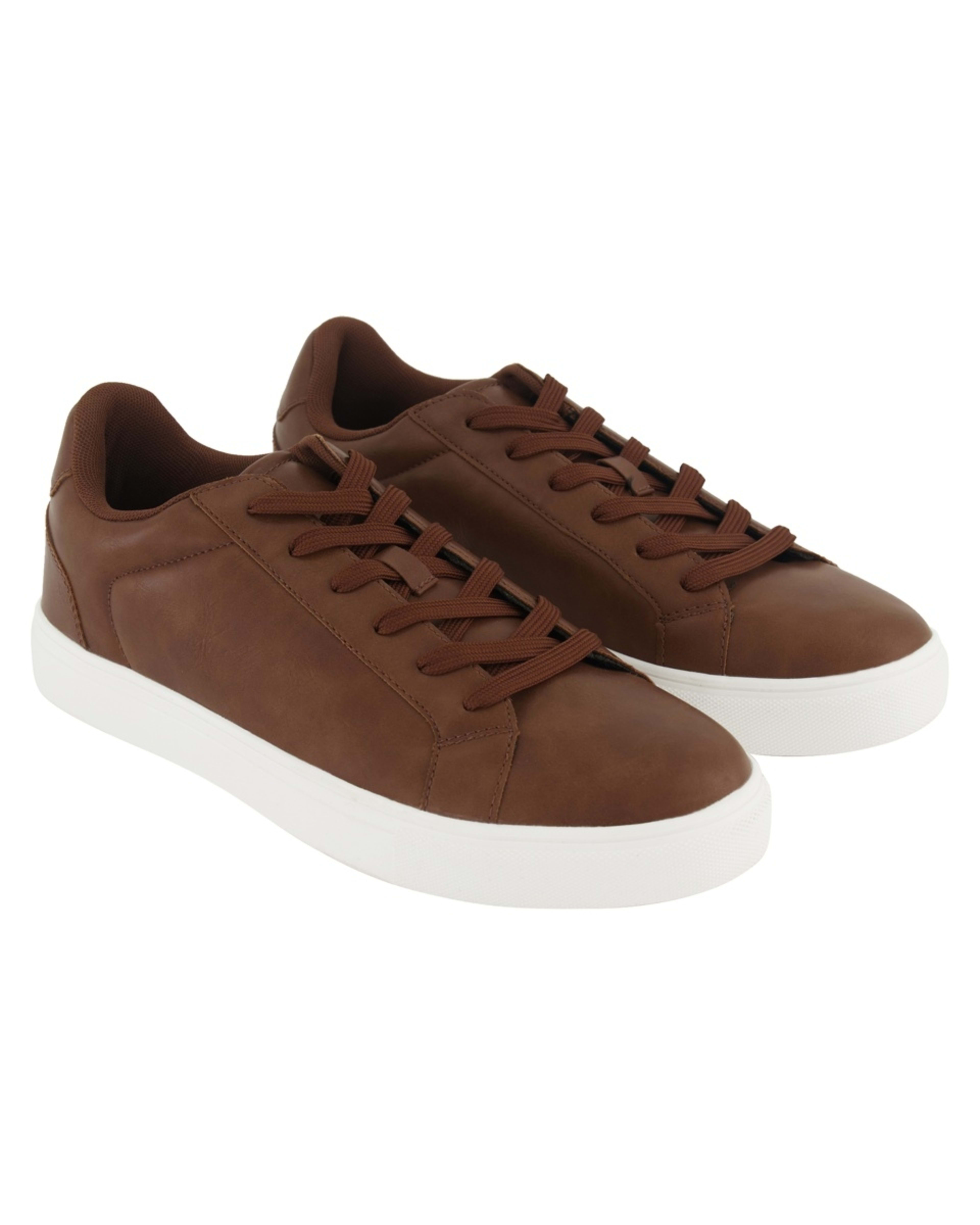 4 Casual Court Lace Up Sneakers CHOCOLATE BROWN, 4 of 5