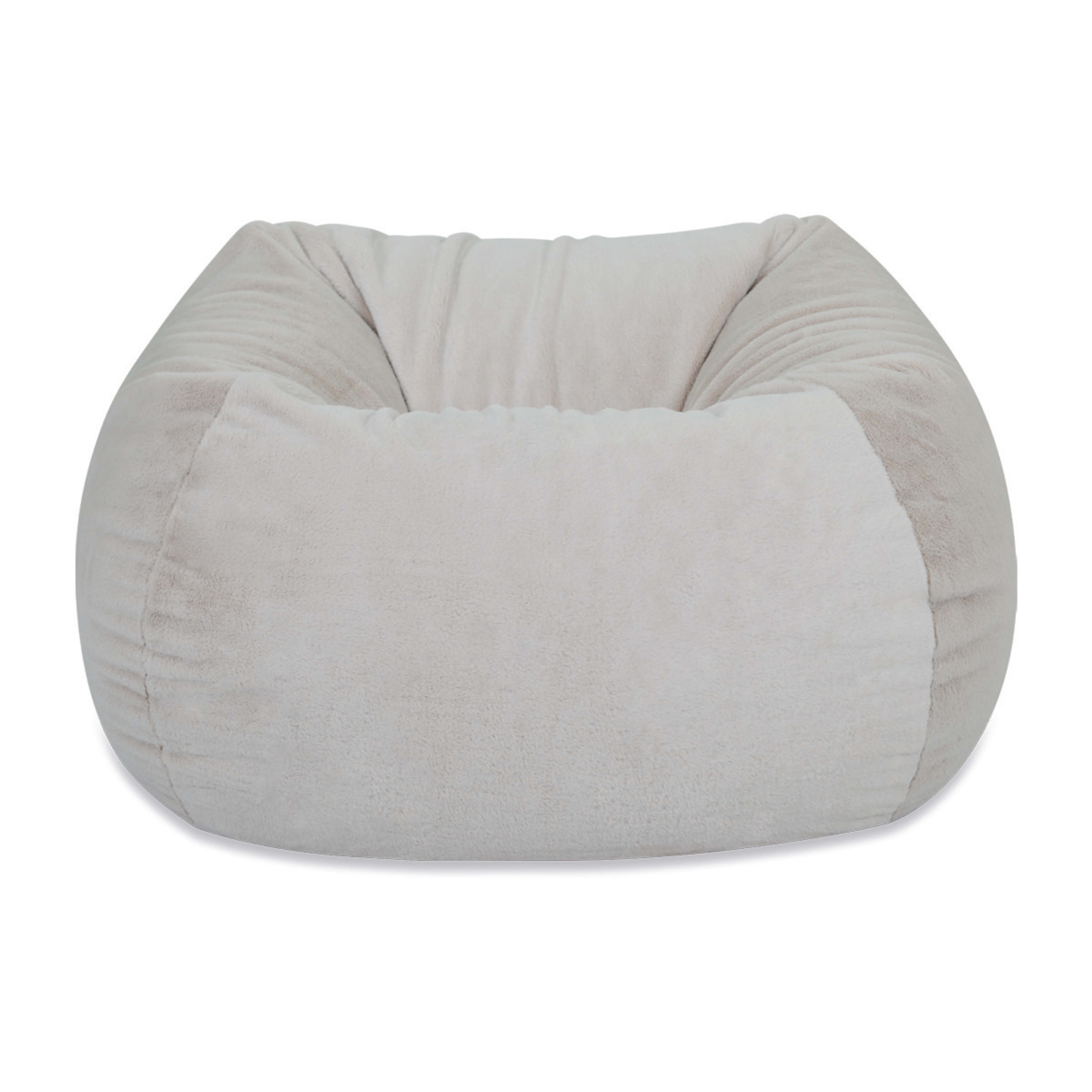 Natural Faux Fur Bean Bag Kmart