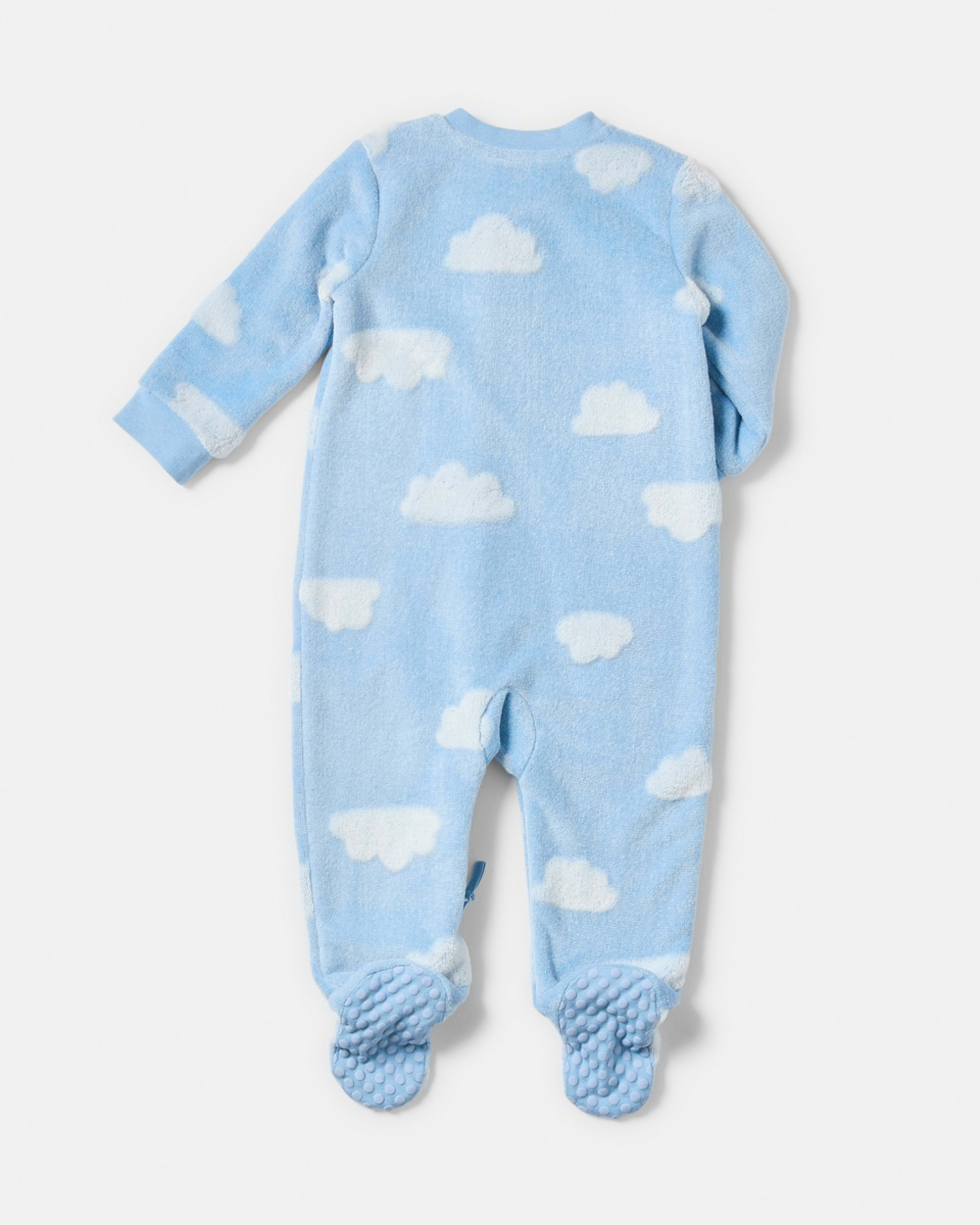 2 Fluffy Pramsuit Blu Clds, 2 of 4