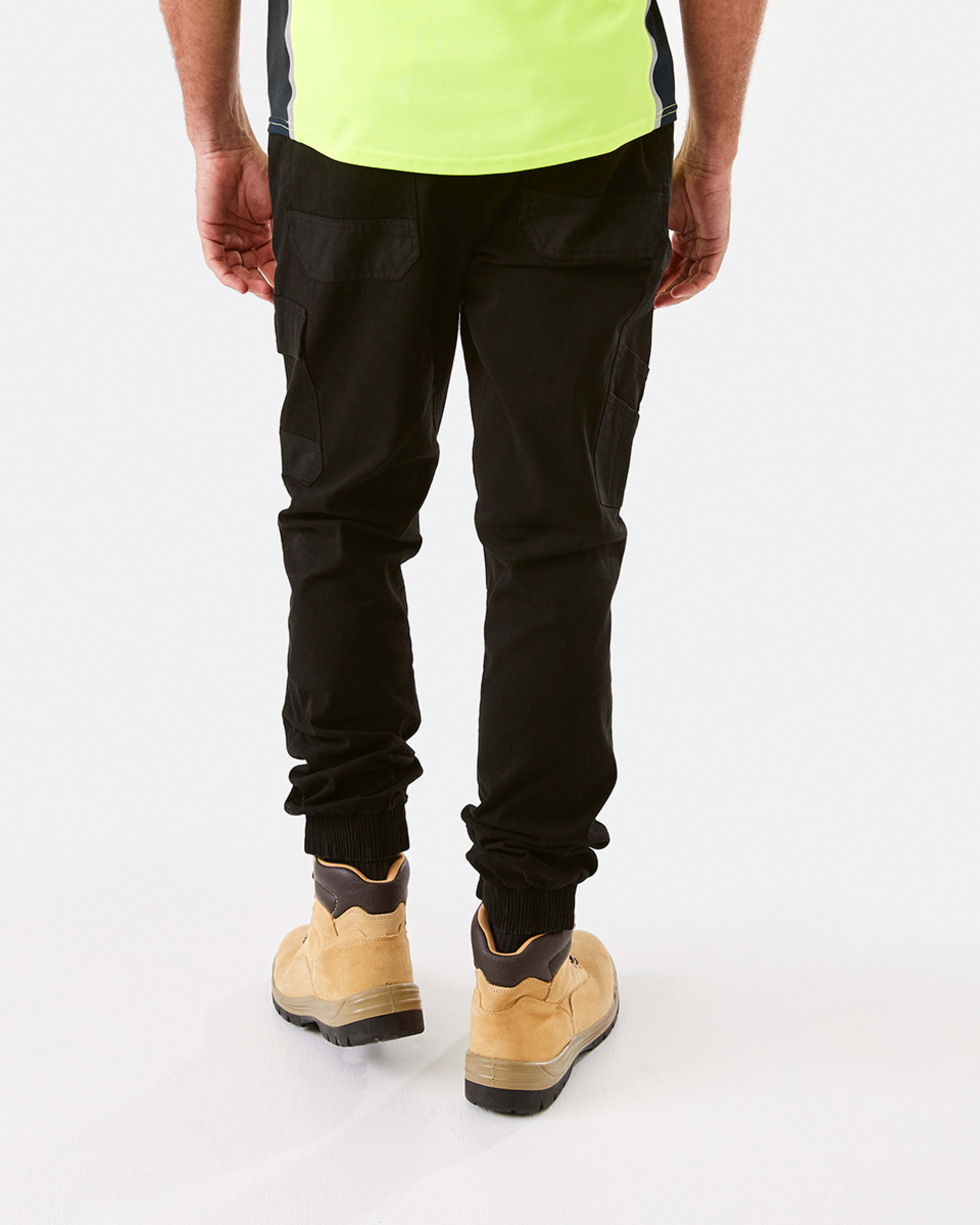 3 Cuff Work Joggers BLACK, 3 of 8