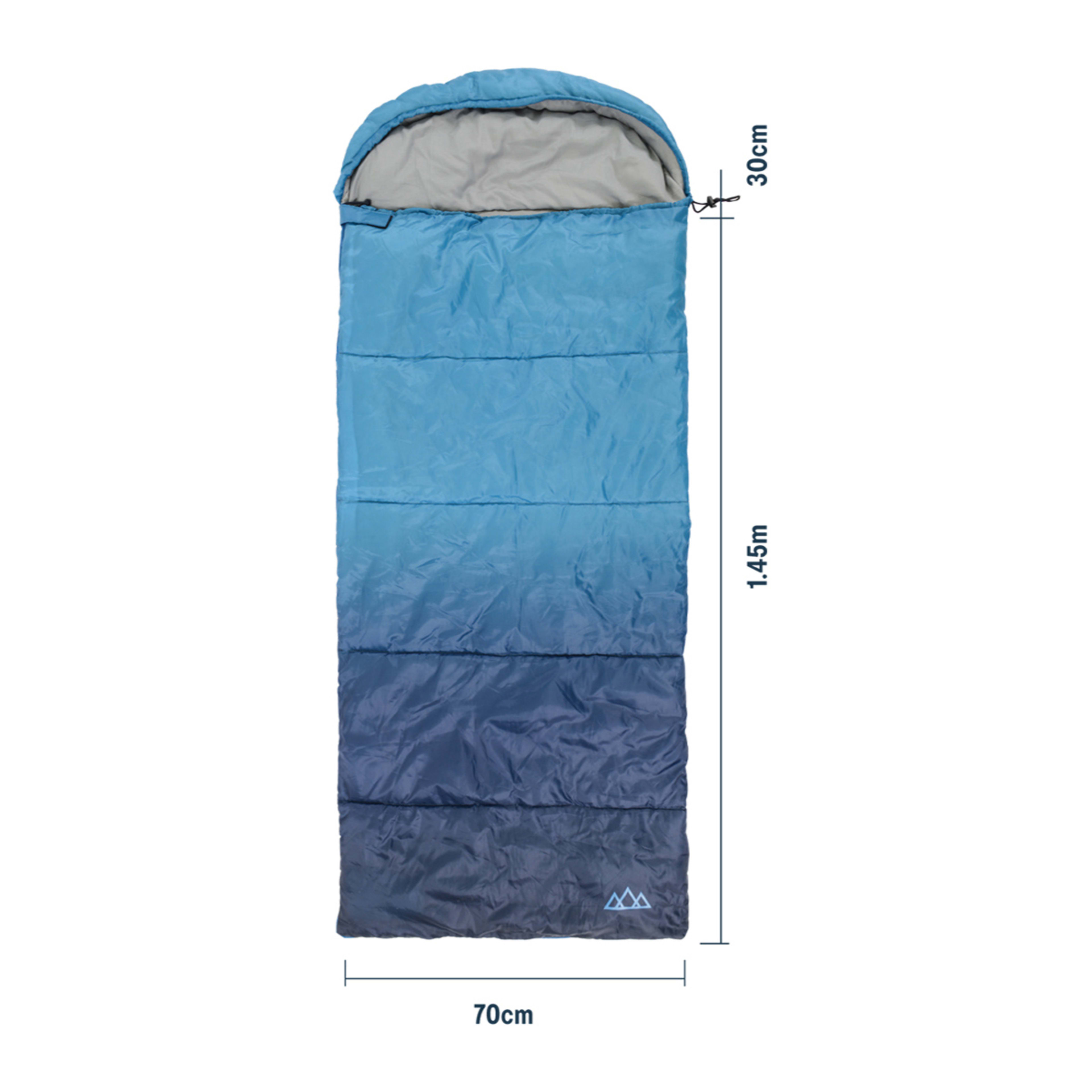 KIds Hooded Sleeping Bag Blue Kmart
