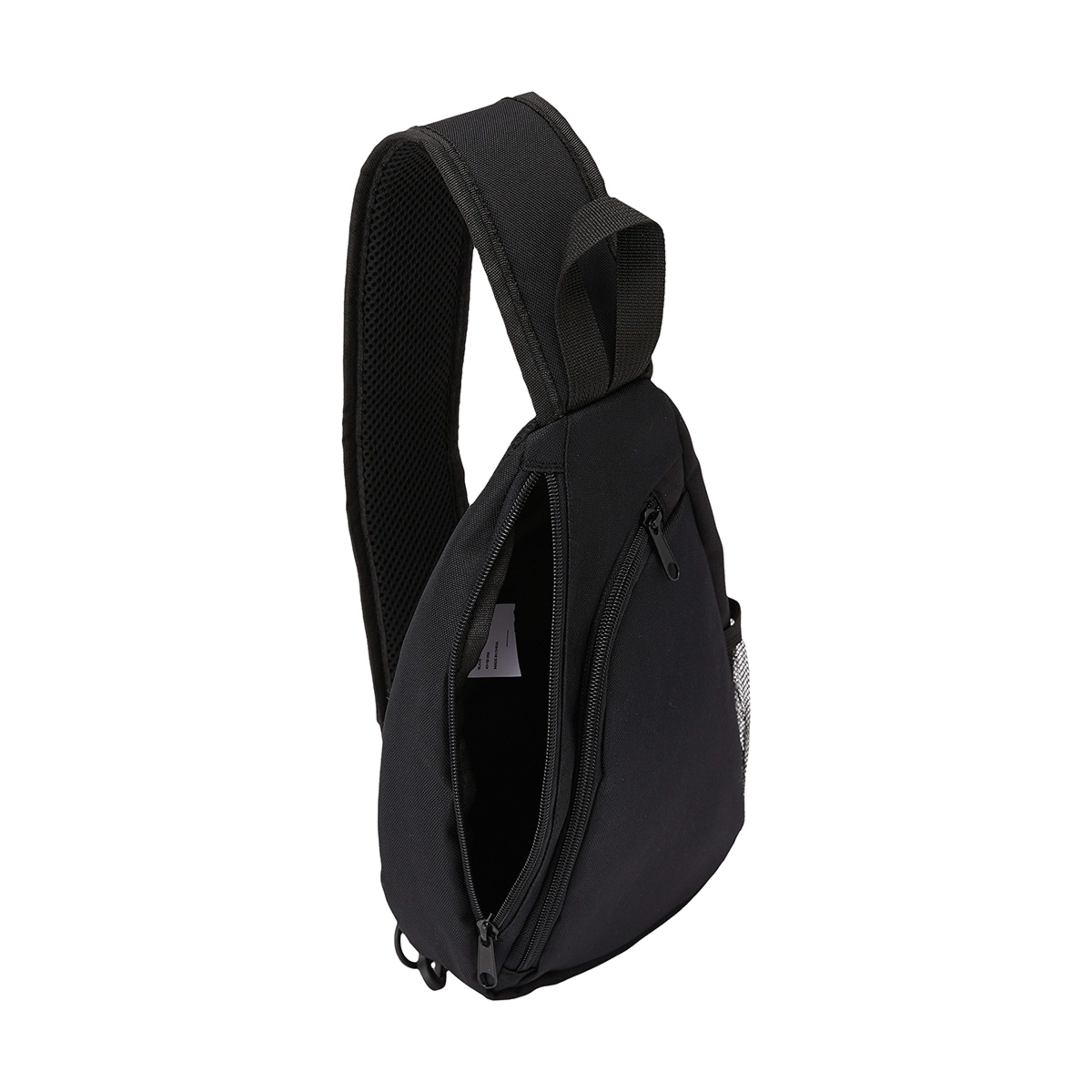 4 Travel Crossbody Teardrop Shape Bag - Black, 4 of 6
