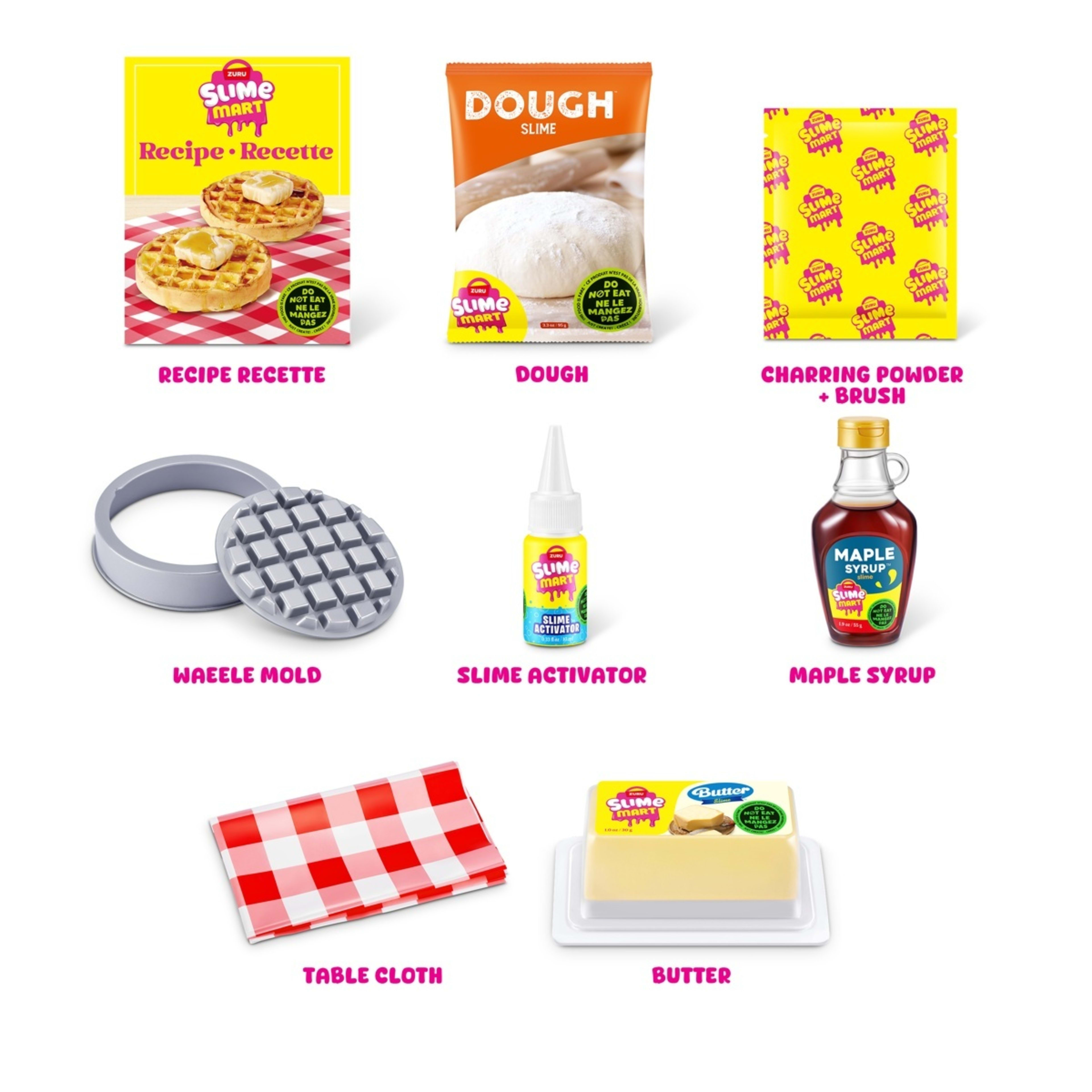 4 9 Piece Zuru Slime Mart Make Your Own Realistic Slime Food Playset - Waffles, 4 of 8