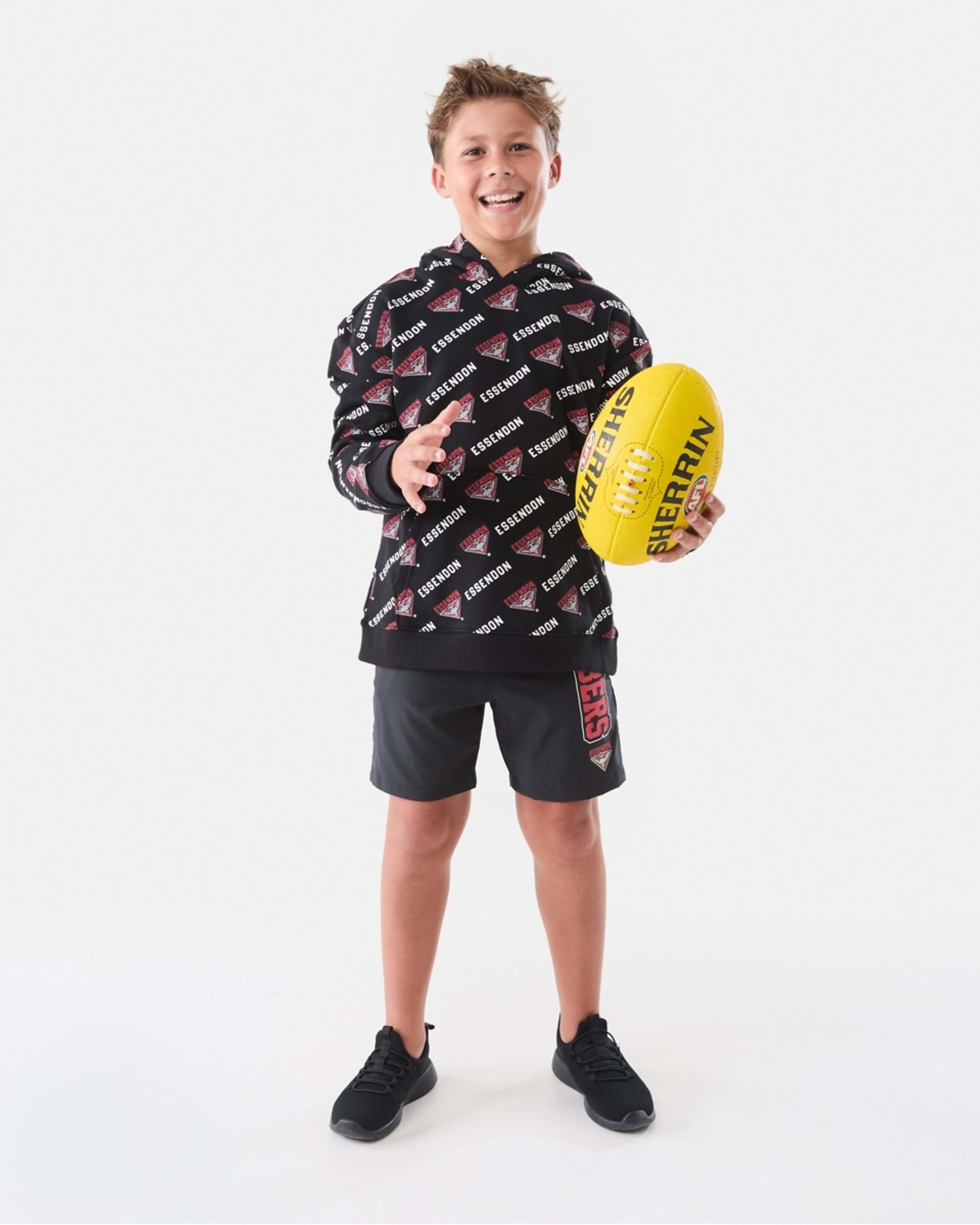 2 Official AFL Kids All Over Print Hoodie Essendon, 2 of 10