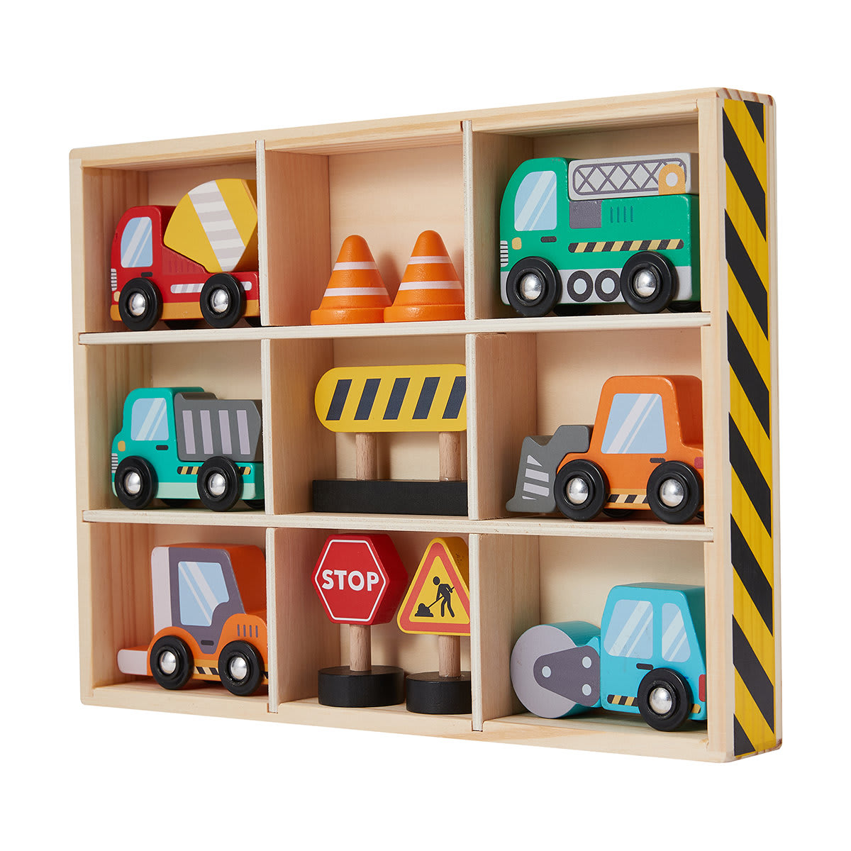 Wooden Construction Vehicle Set