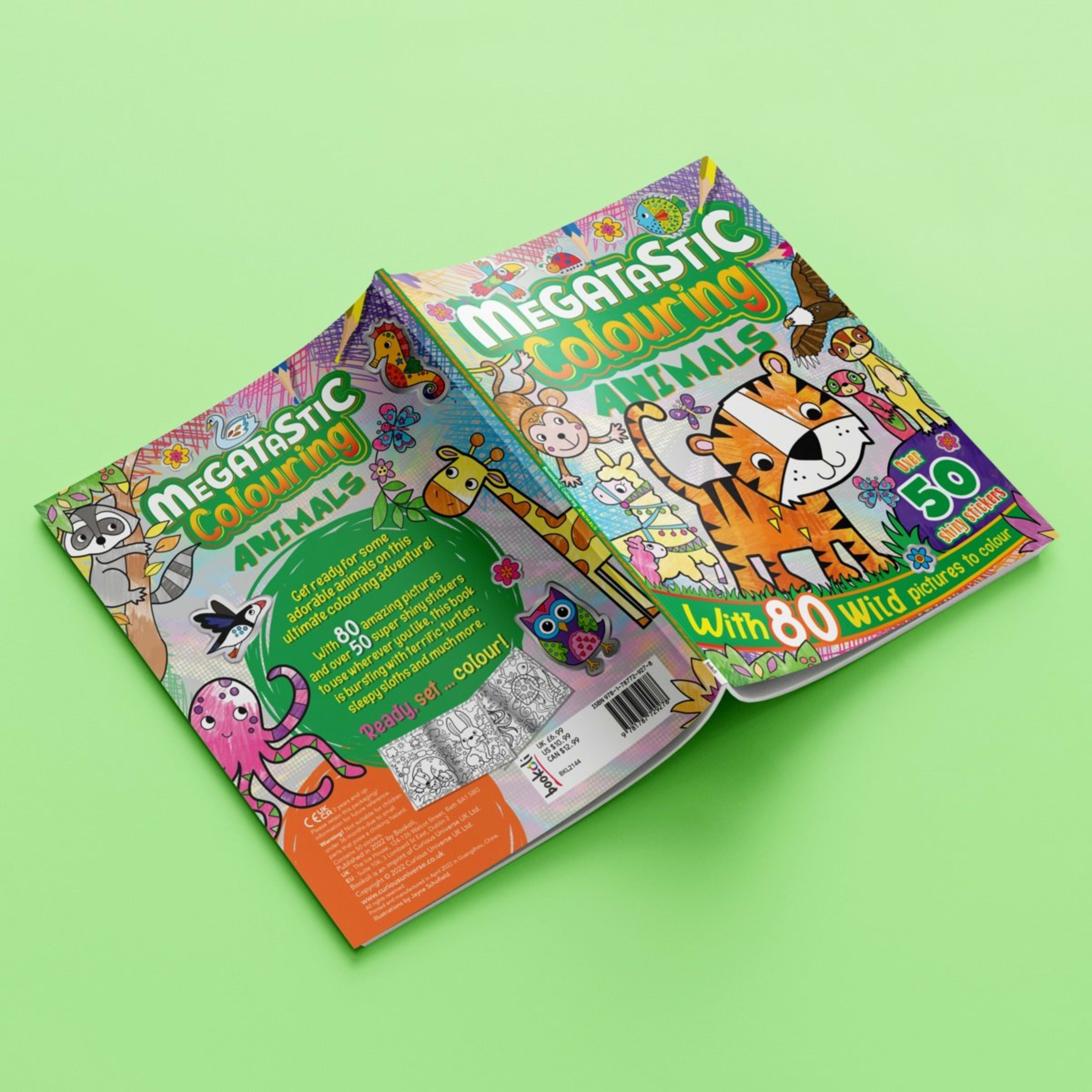 4 Megatastic Colouring: Animals - Book, 4 of 4