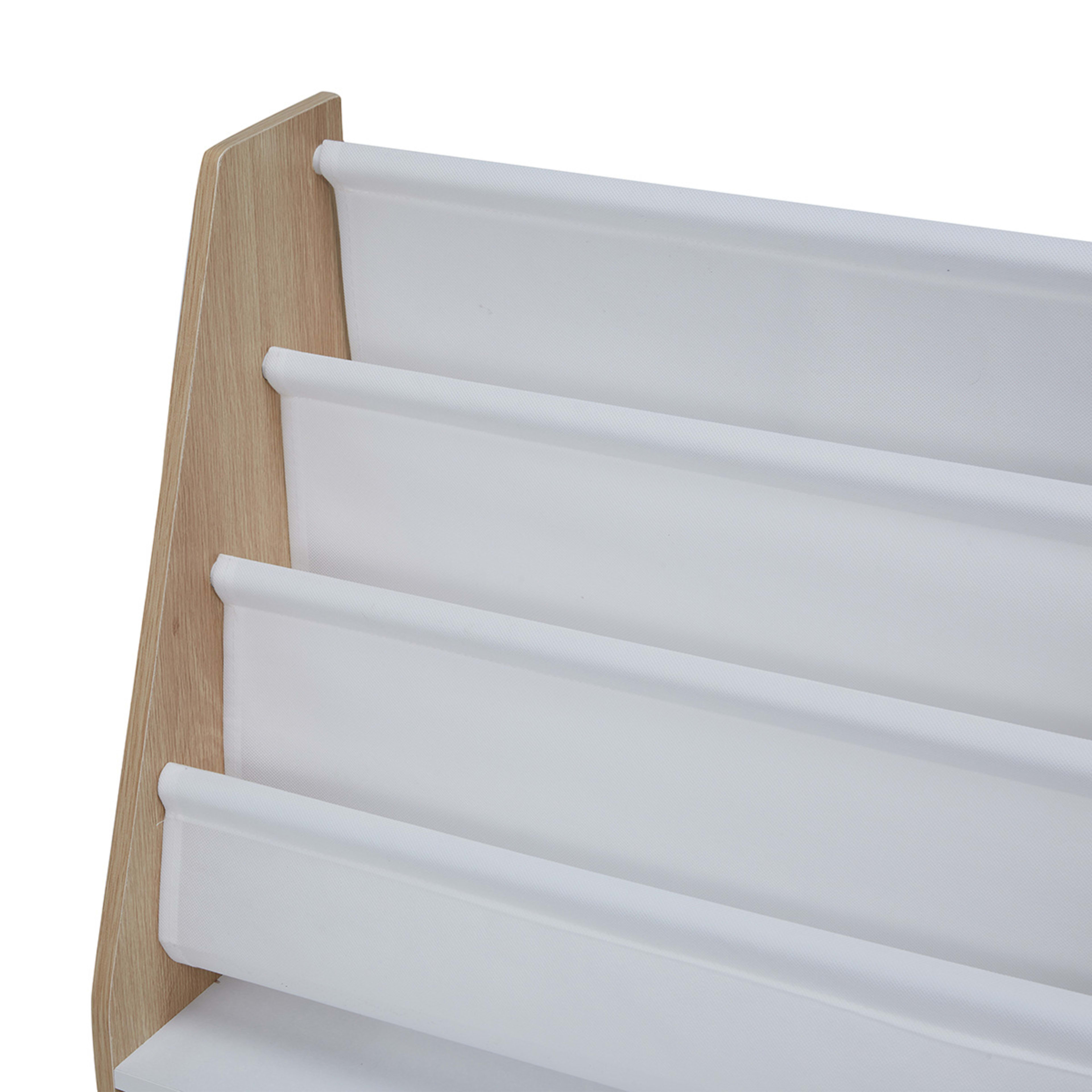 Oak Look and White Book Holder Kmart