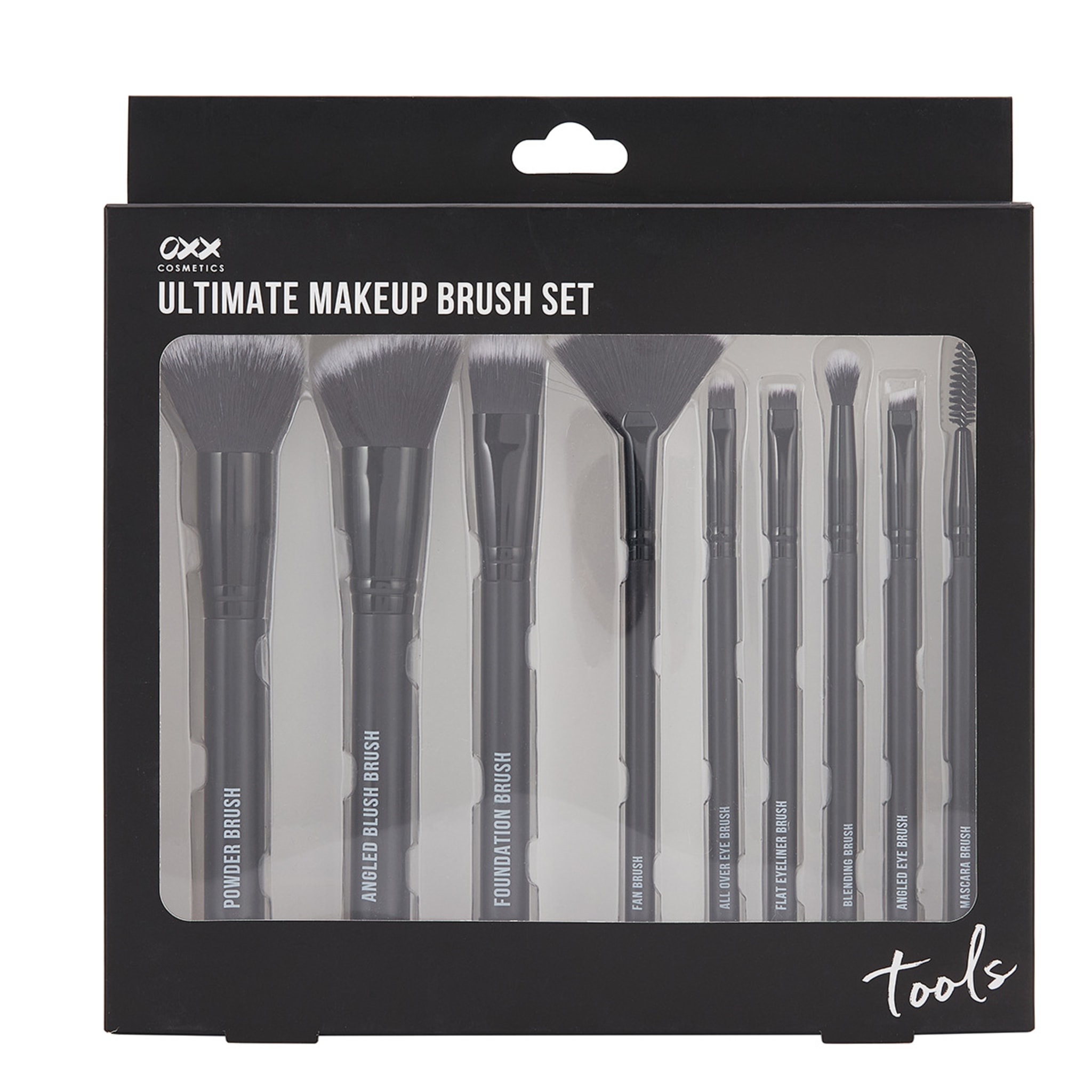 OXX Cosmetics Ultimate Makeup Brush Set Black Kmart