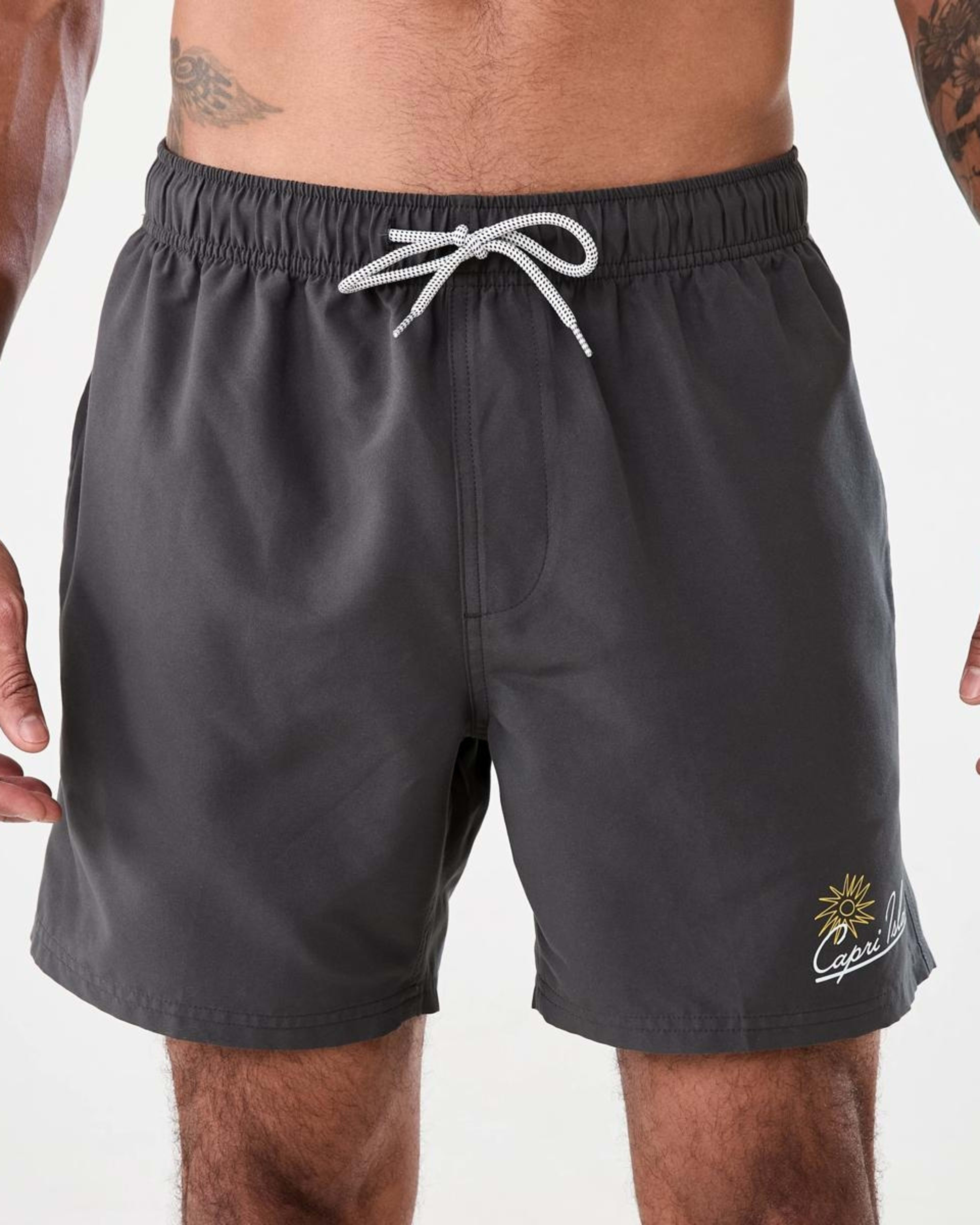 1 Core Print Swim Shorts CAPRI ISLAND SWIM GREY VIOLET, 1 of 6