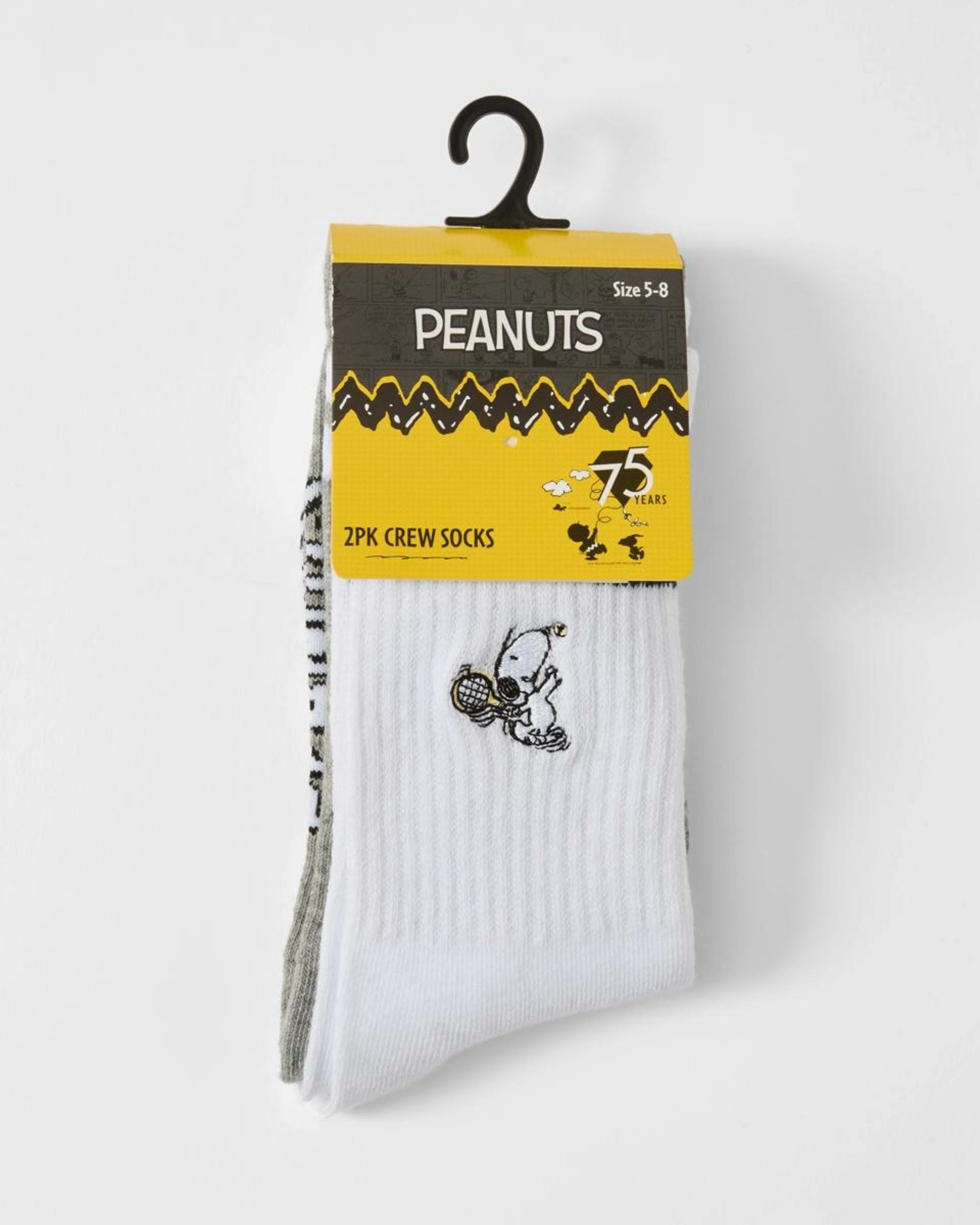 3 2 Pack Snoopy License Crew Socks PEANUTS, 3 of 3