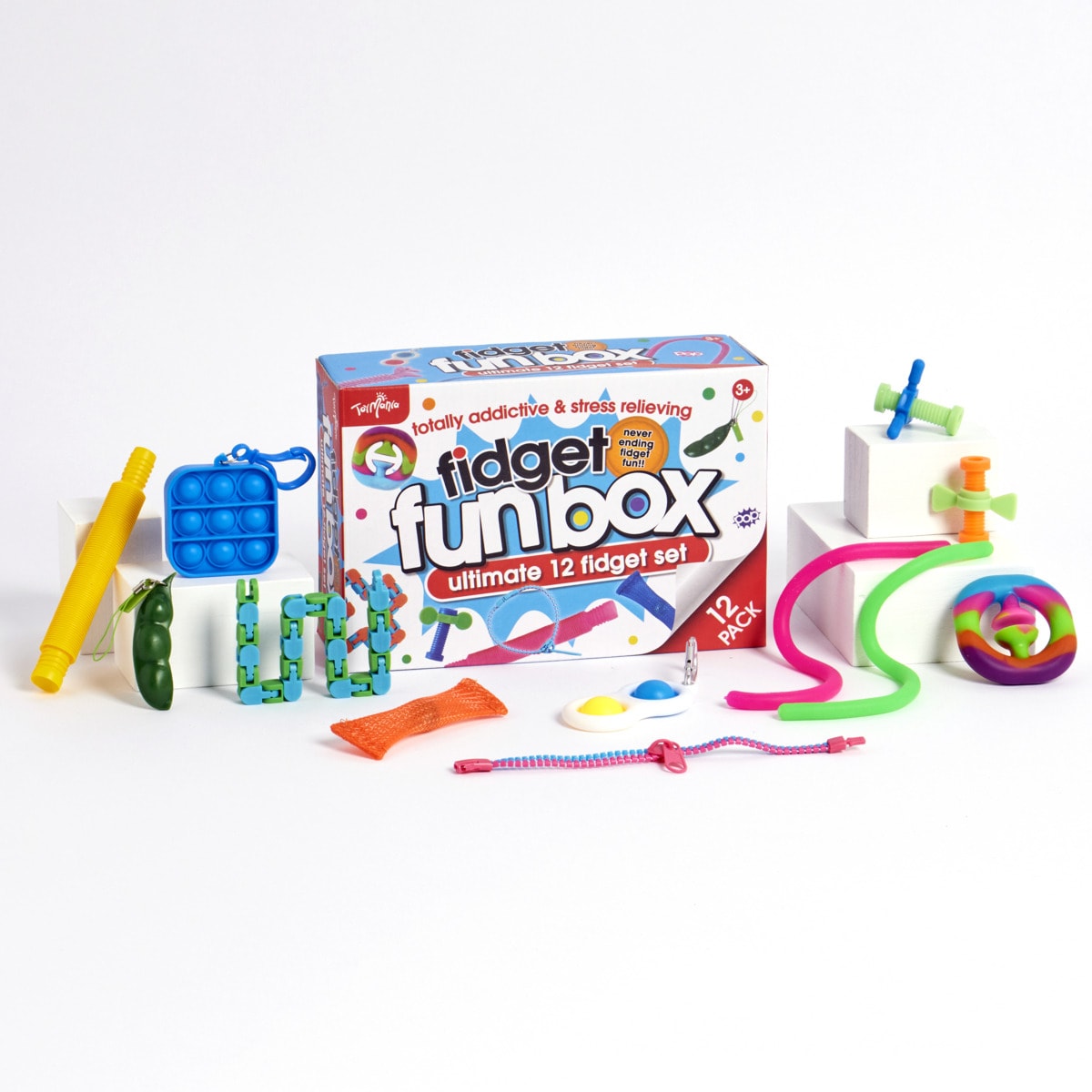 ToyMania Fidget Fun Box Ultimate 12 Fidget Set Kmart