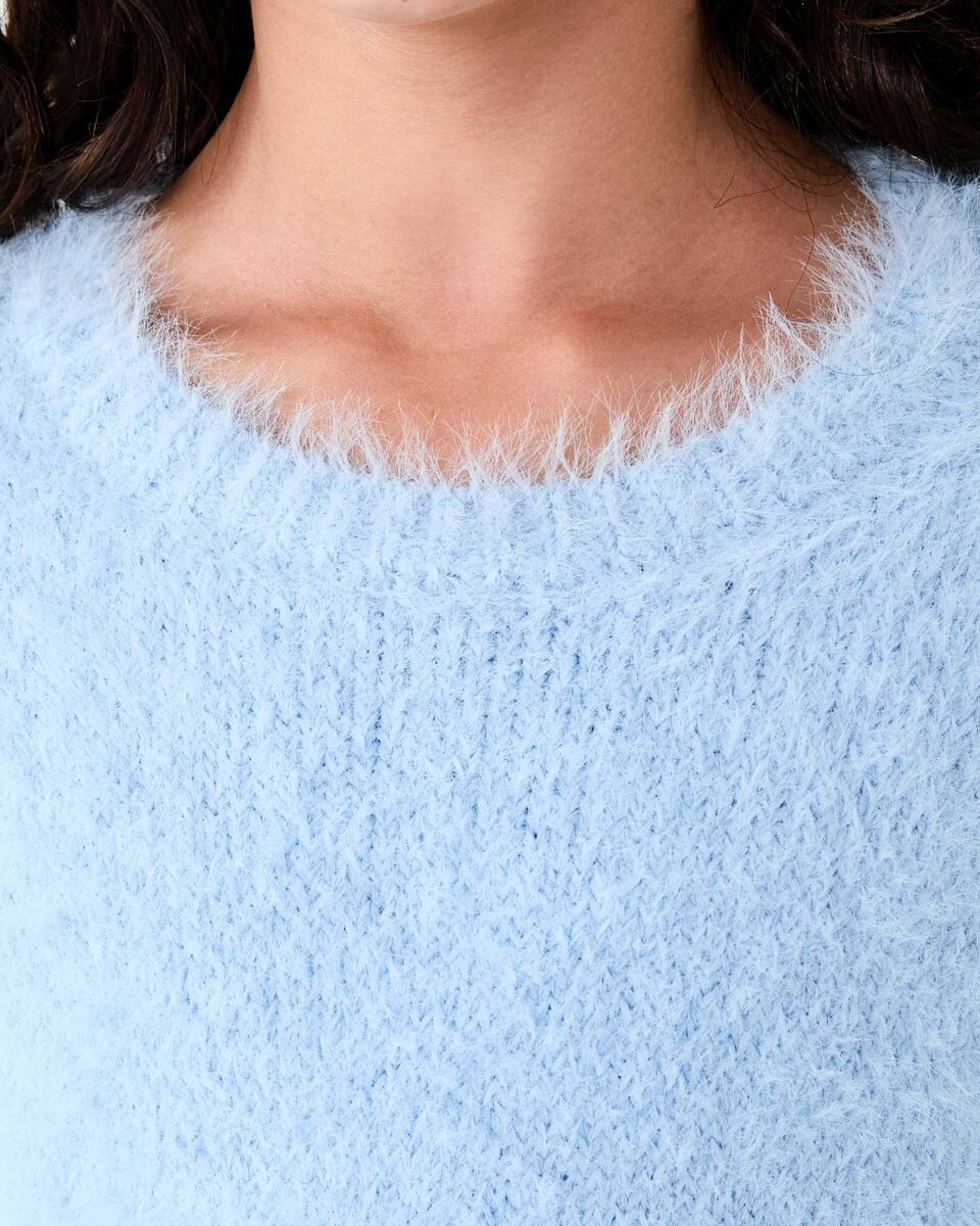 4 Eyelash Knit Jumper Doll Blue, 4 of 8