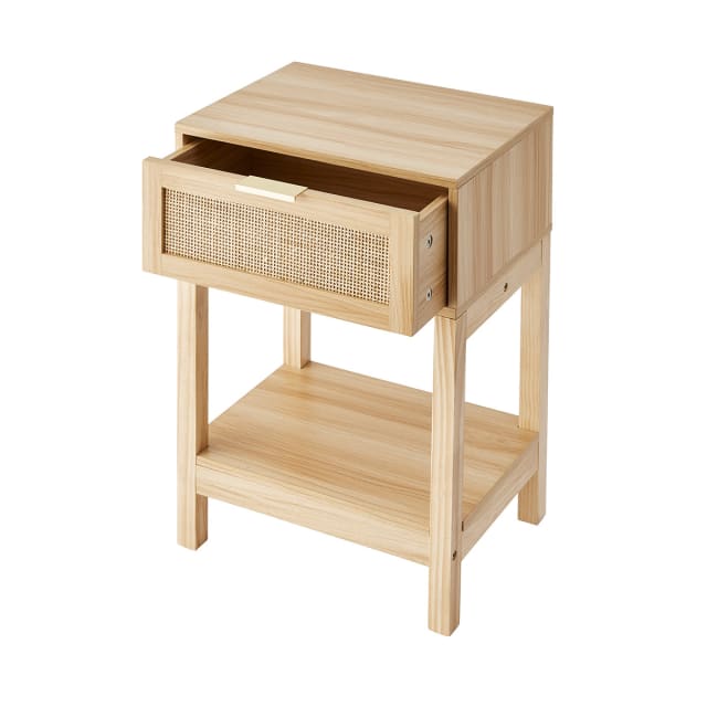 Fraser Rattan Bedside Table Kmart