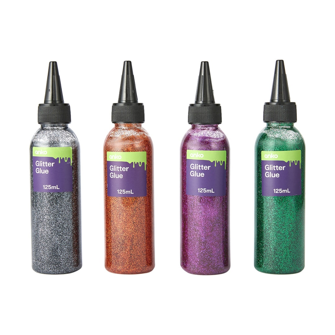 4 Pack Halloween Craft Glitter Glue Kmart