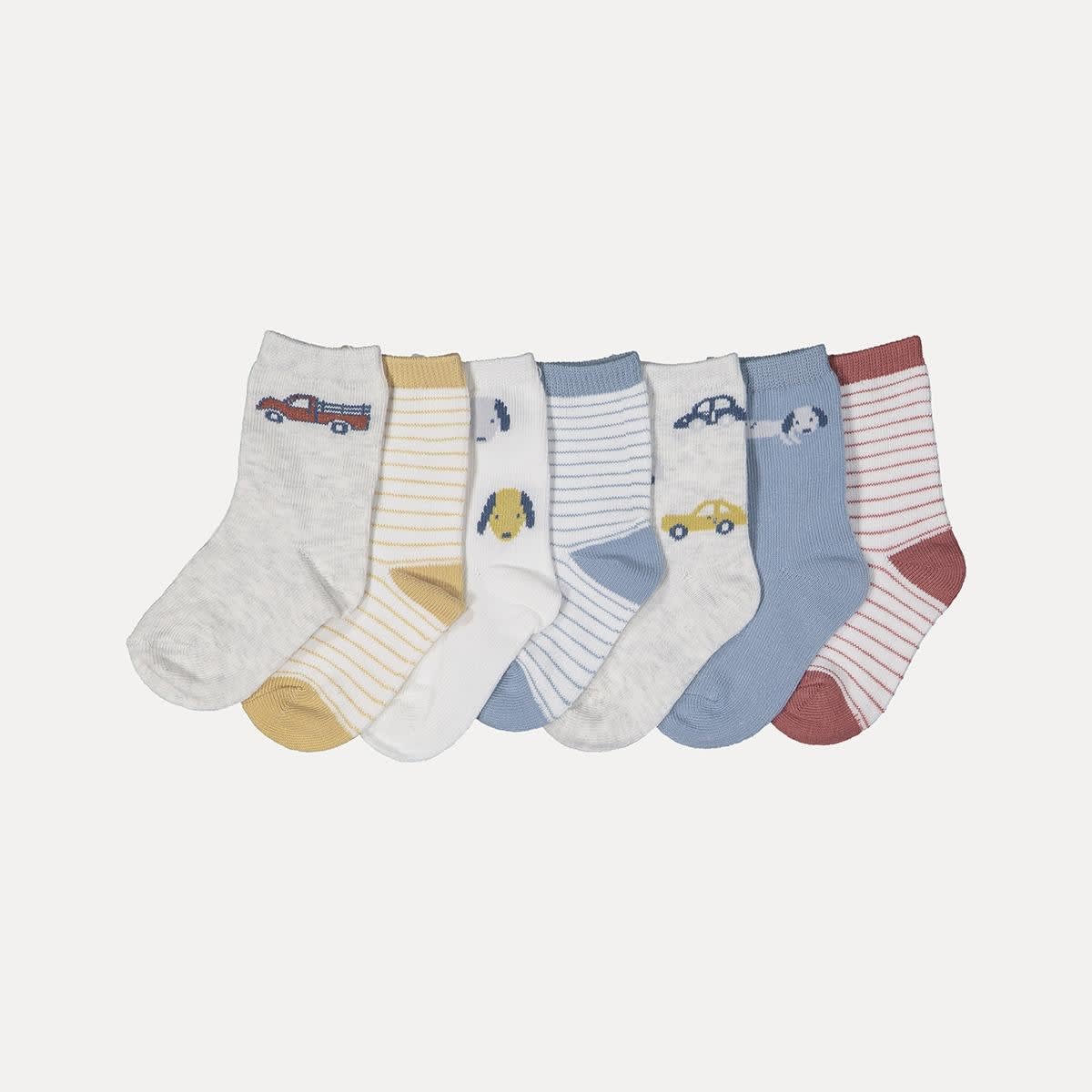 7 Pack Crew Socks