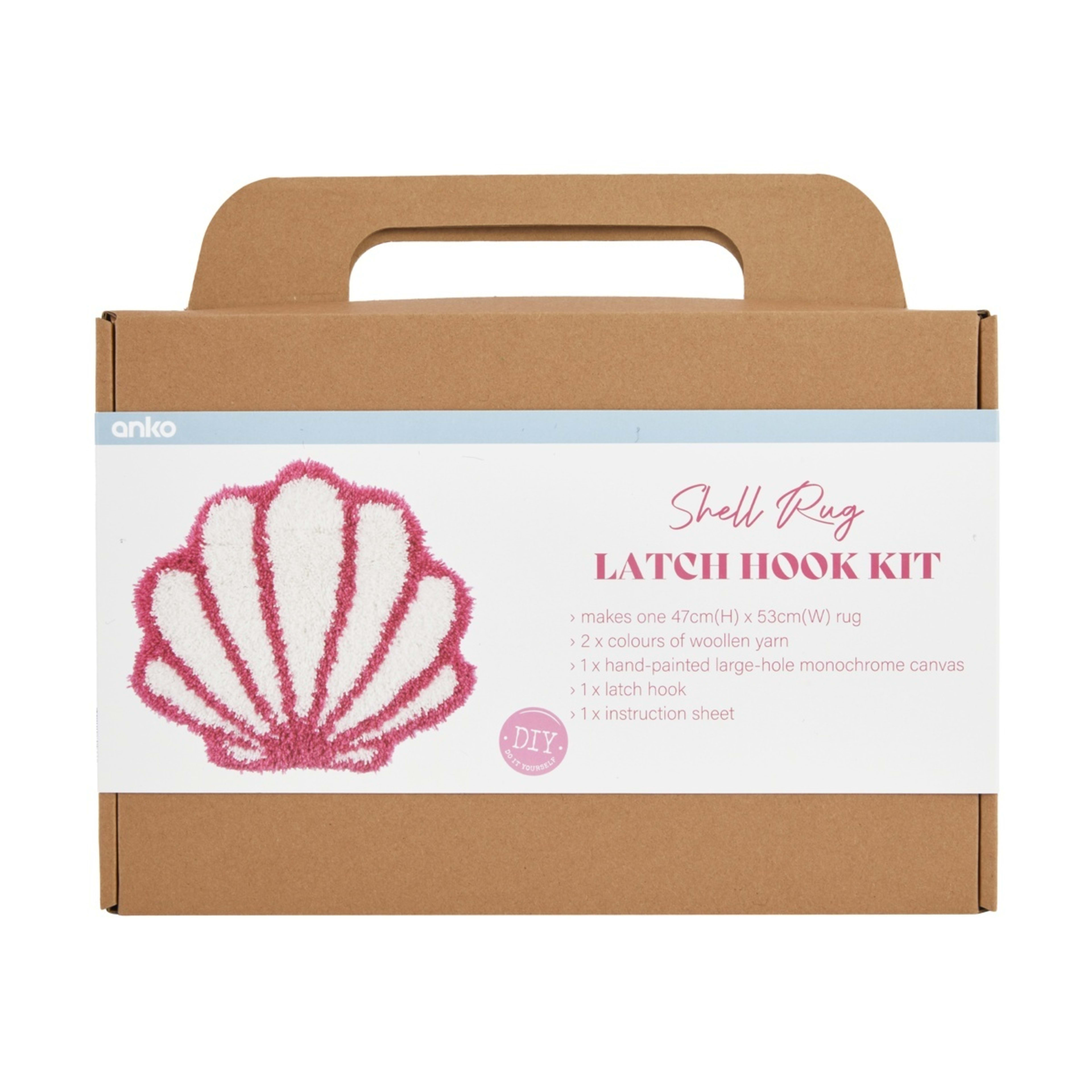 1 Shell Rug Latch Hook Kit