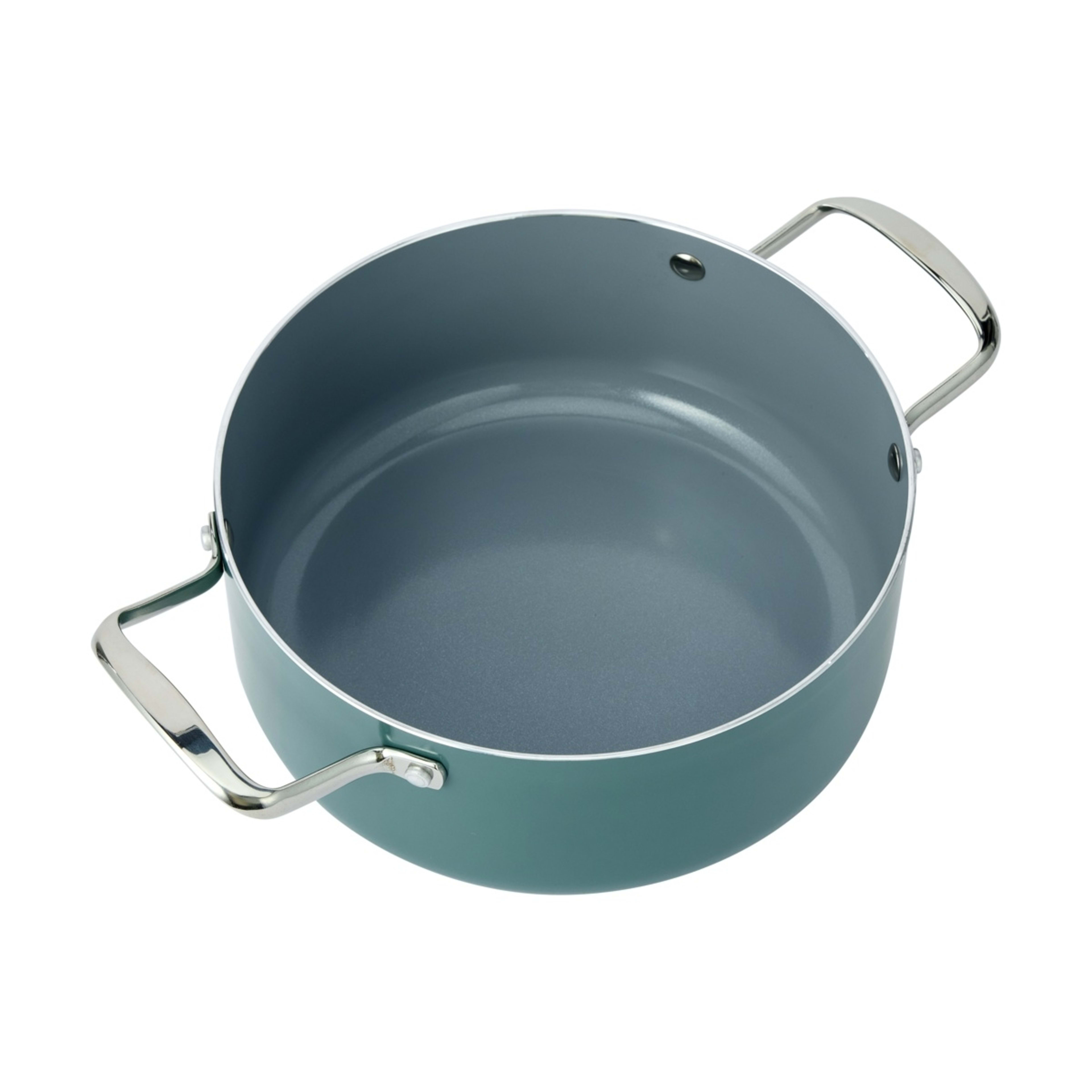 4 24cm Green Ceramic Non-Stick Casserole, 4 of 7