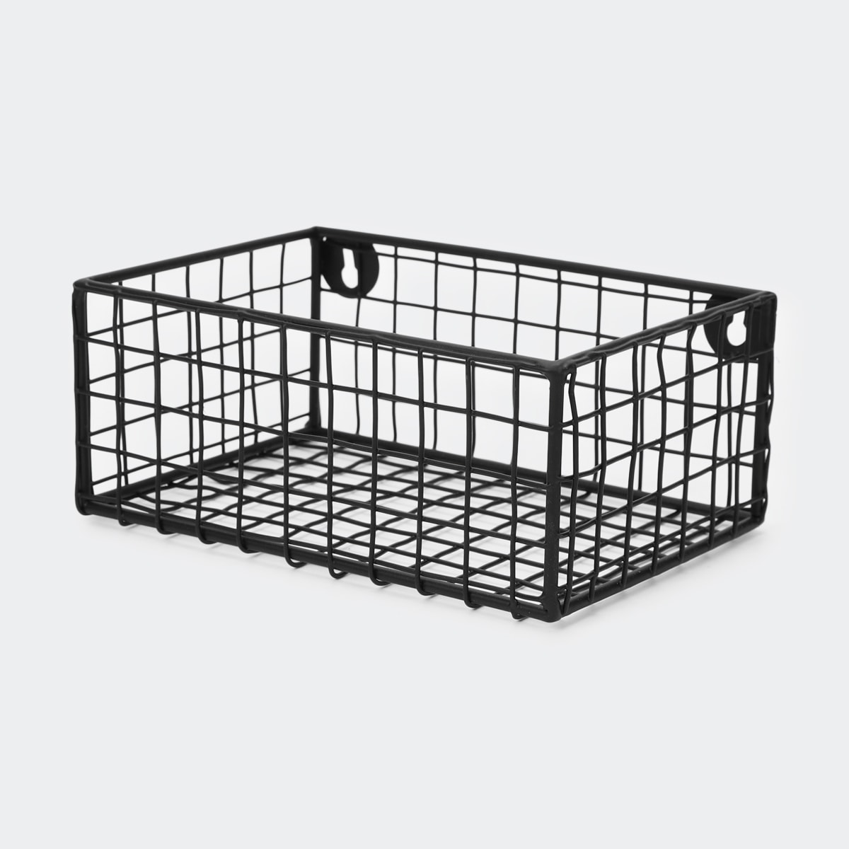 Set of 3 Metal Shelf Baskets Black Kmart