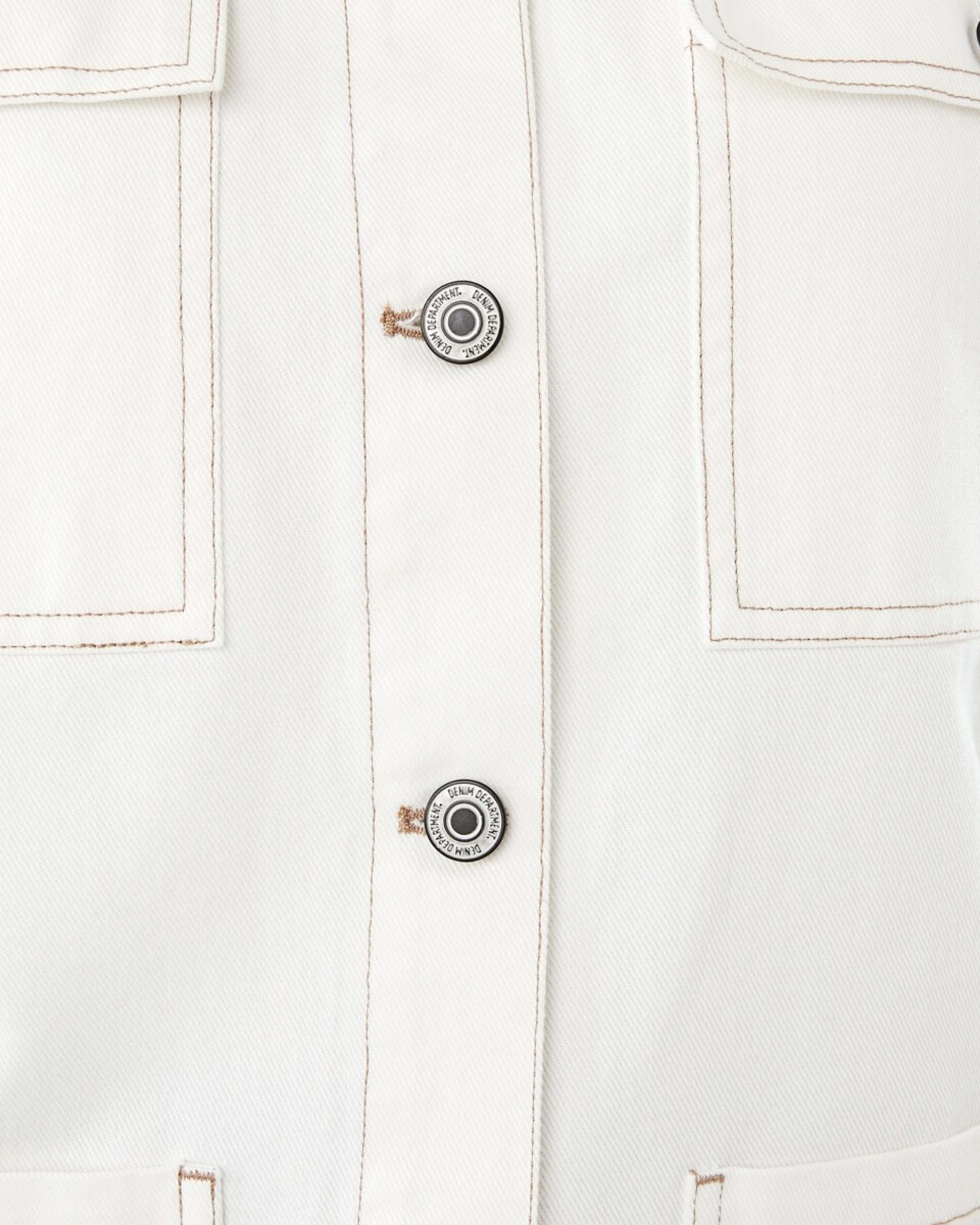 8 Denim Utility Shacket Ecru, 8 of 10