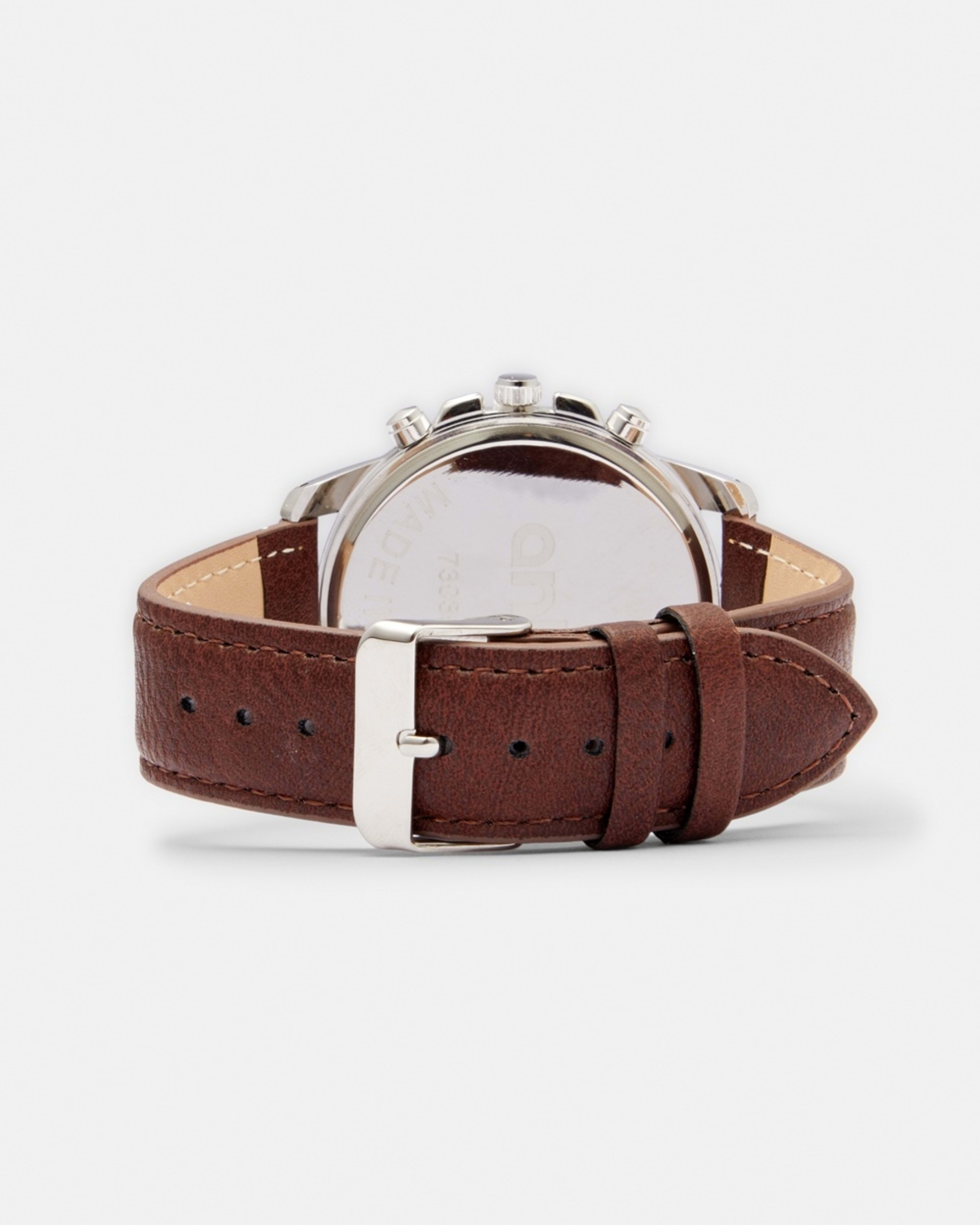 3 Classic Chrono Watch - Brown BROWN, 3 of 6