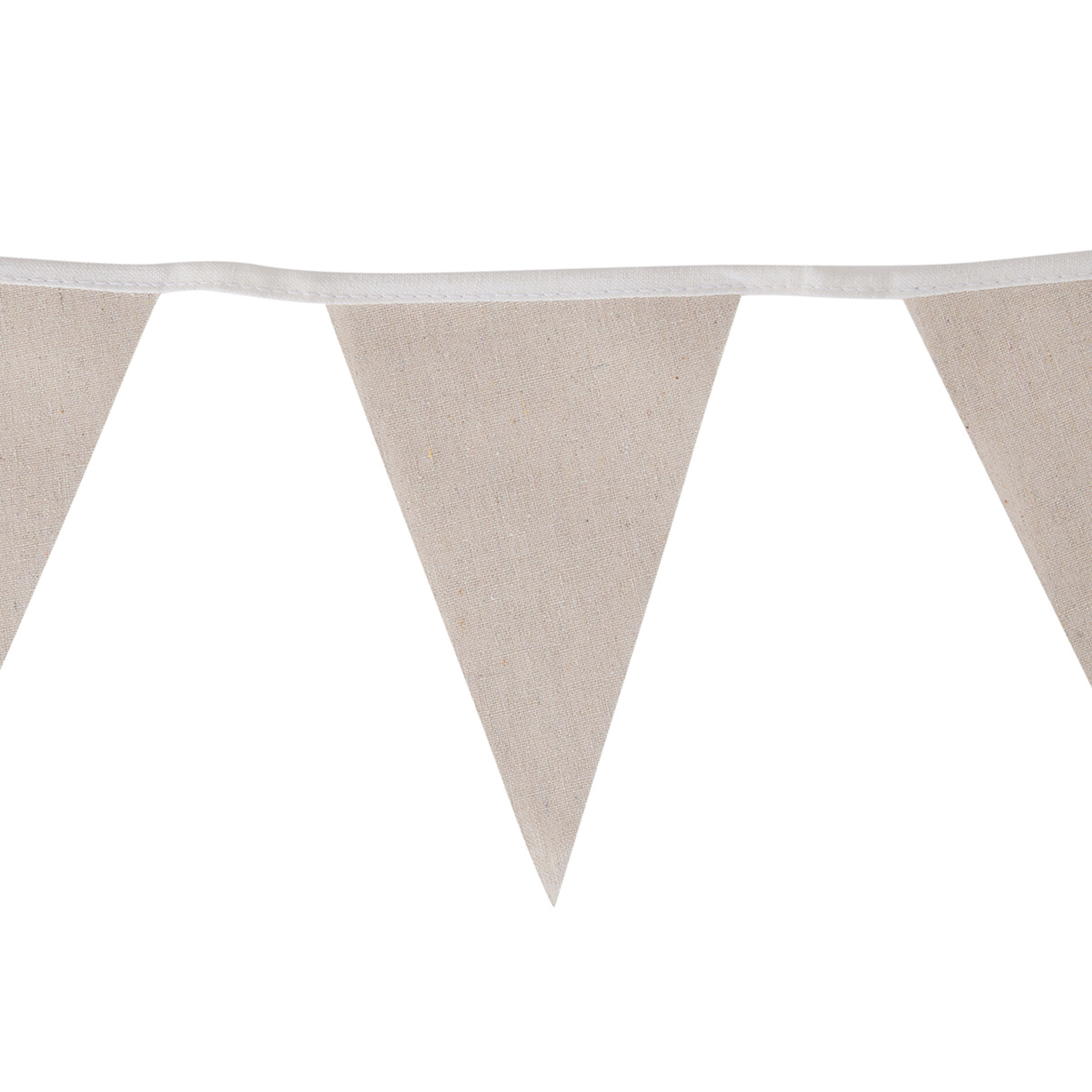 2 Linen Flag Bunting, 2 of 4