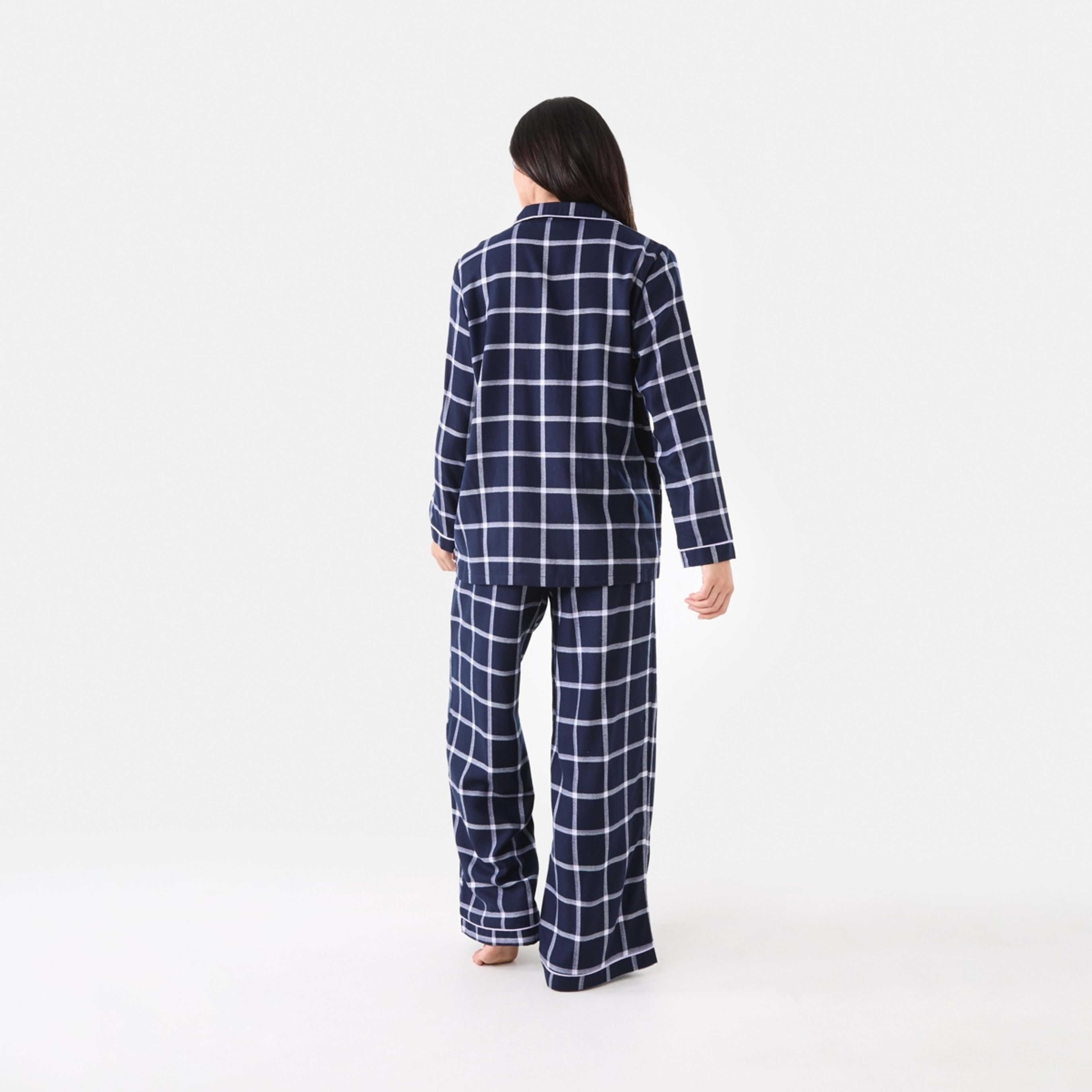 3 Classic Flannel Pyjama Set W Check N, 3 of 6