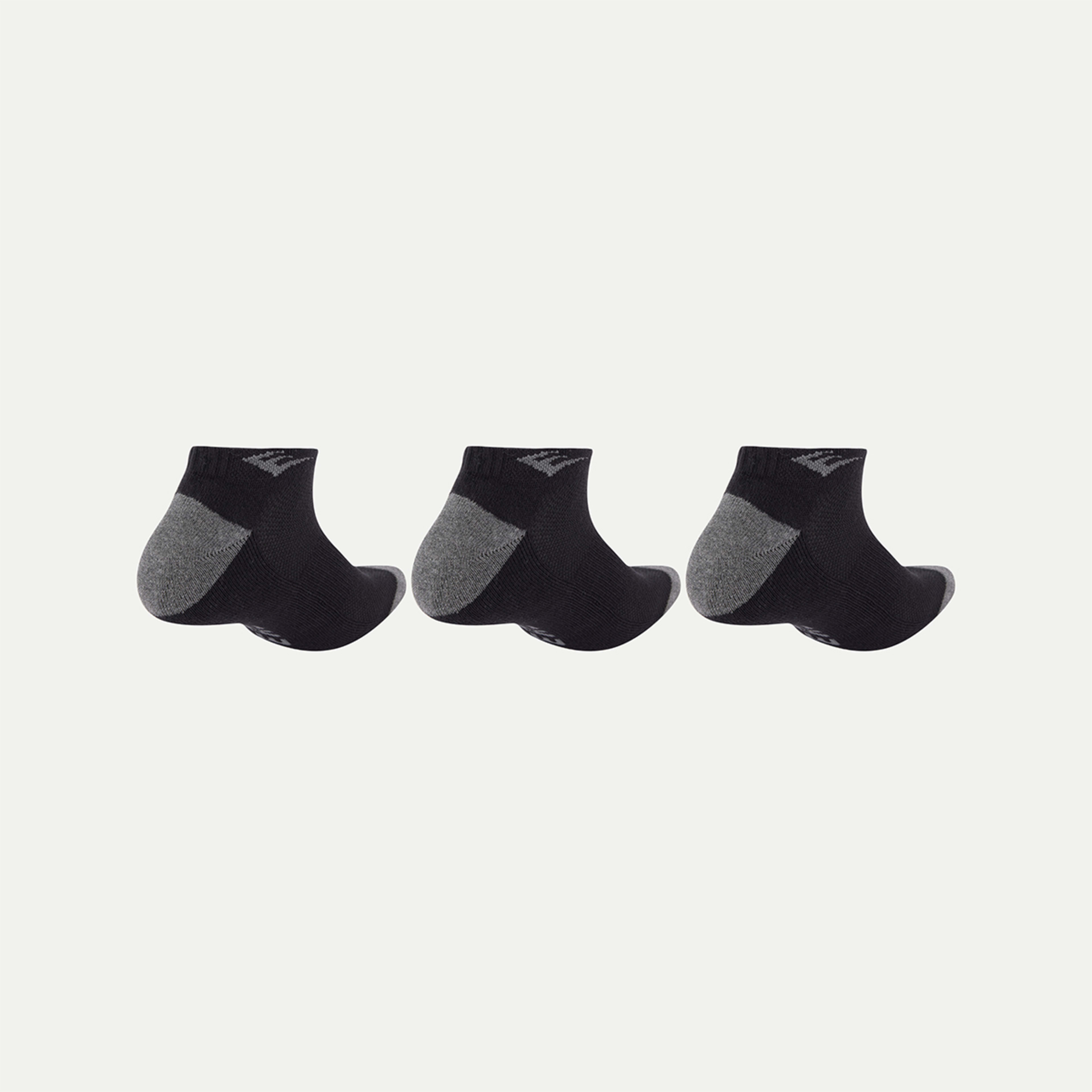 2 3 Pack Everlast Mens Performance Low Cut Socks Everlast Jacquard Black, 2 of 3
