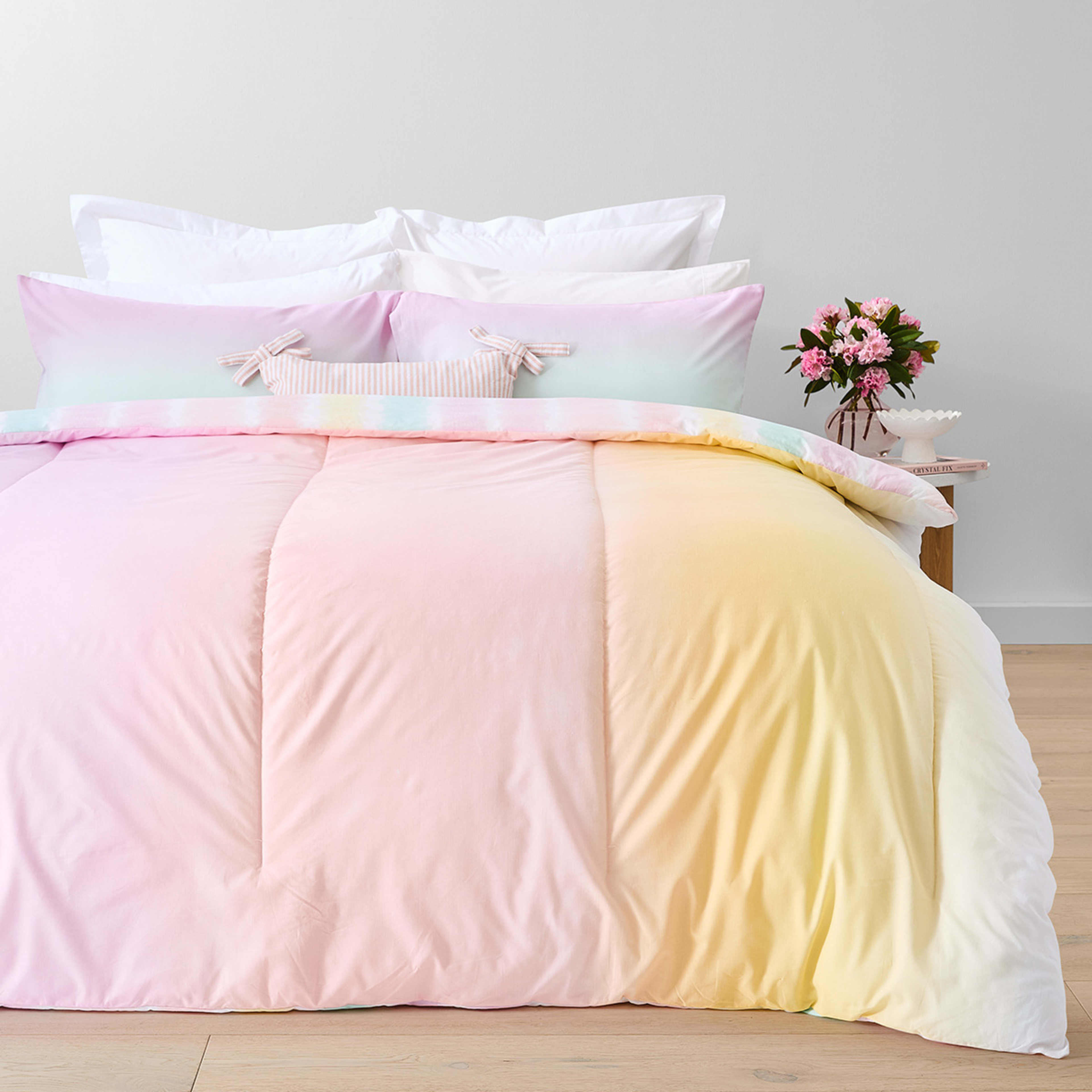 Ombre Cotton Rich Reversible Comforter Set - Double Bed - Kmart