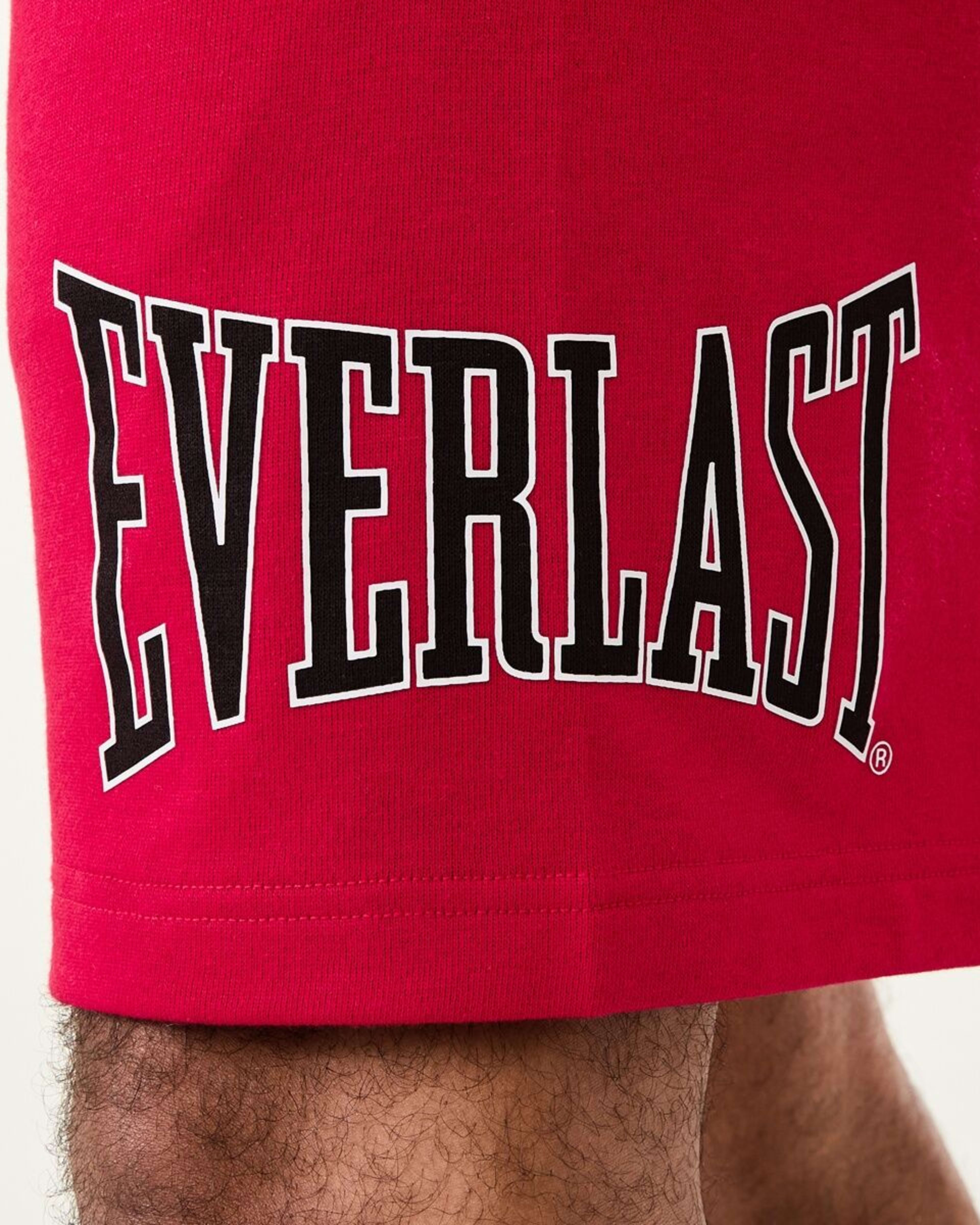 6 Everlast Mens French Terry Shorts Crimson, 6 of 8