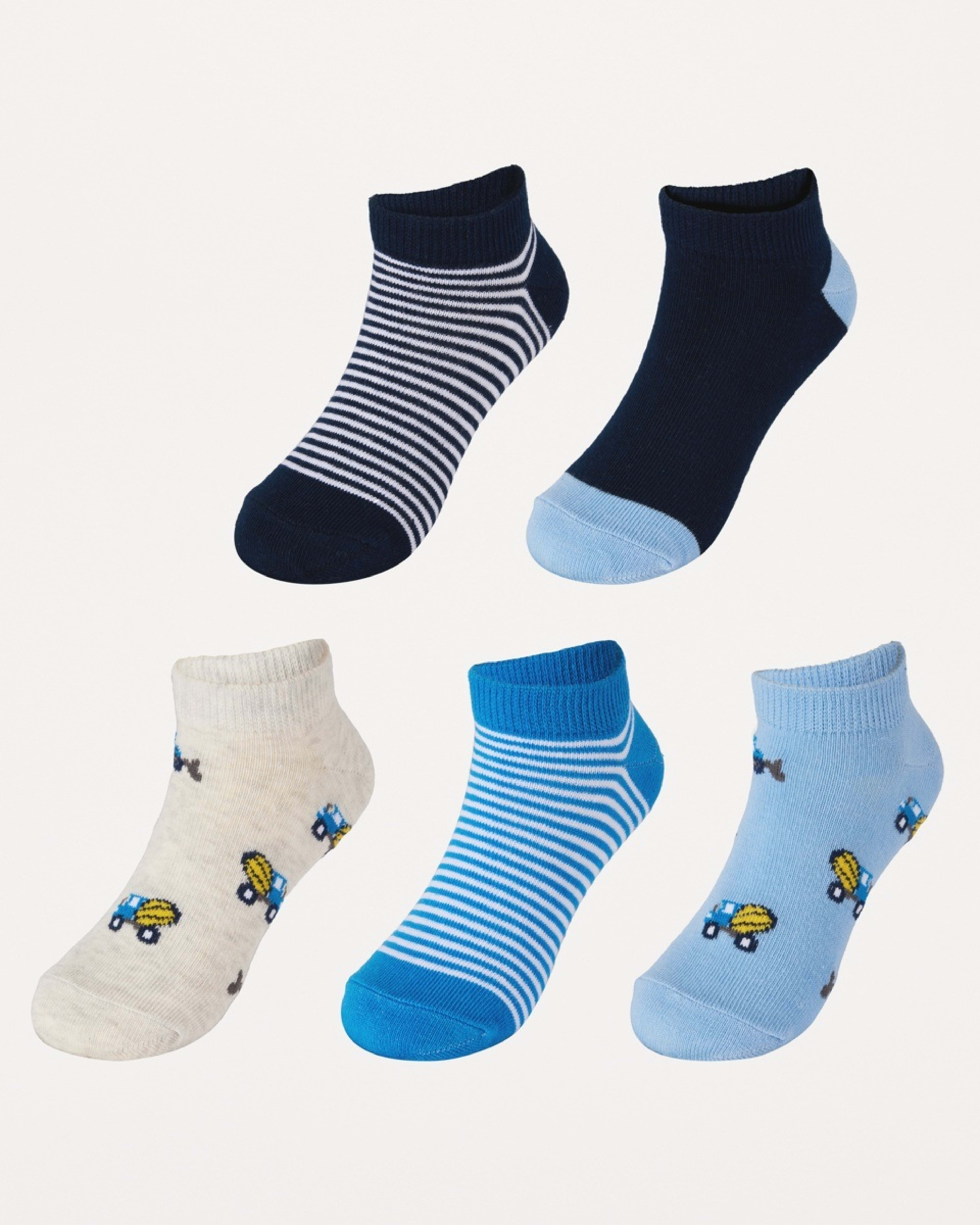 1 5 Pack Trainer Socks BLUE DIGGERS