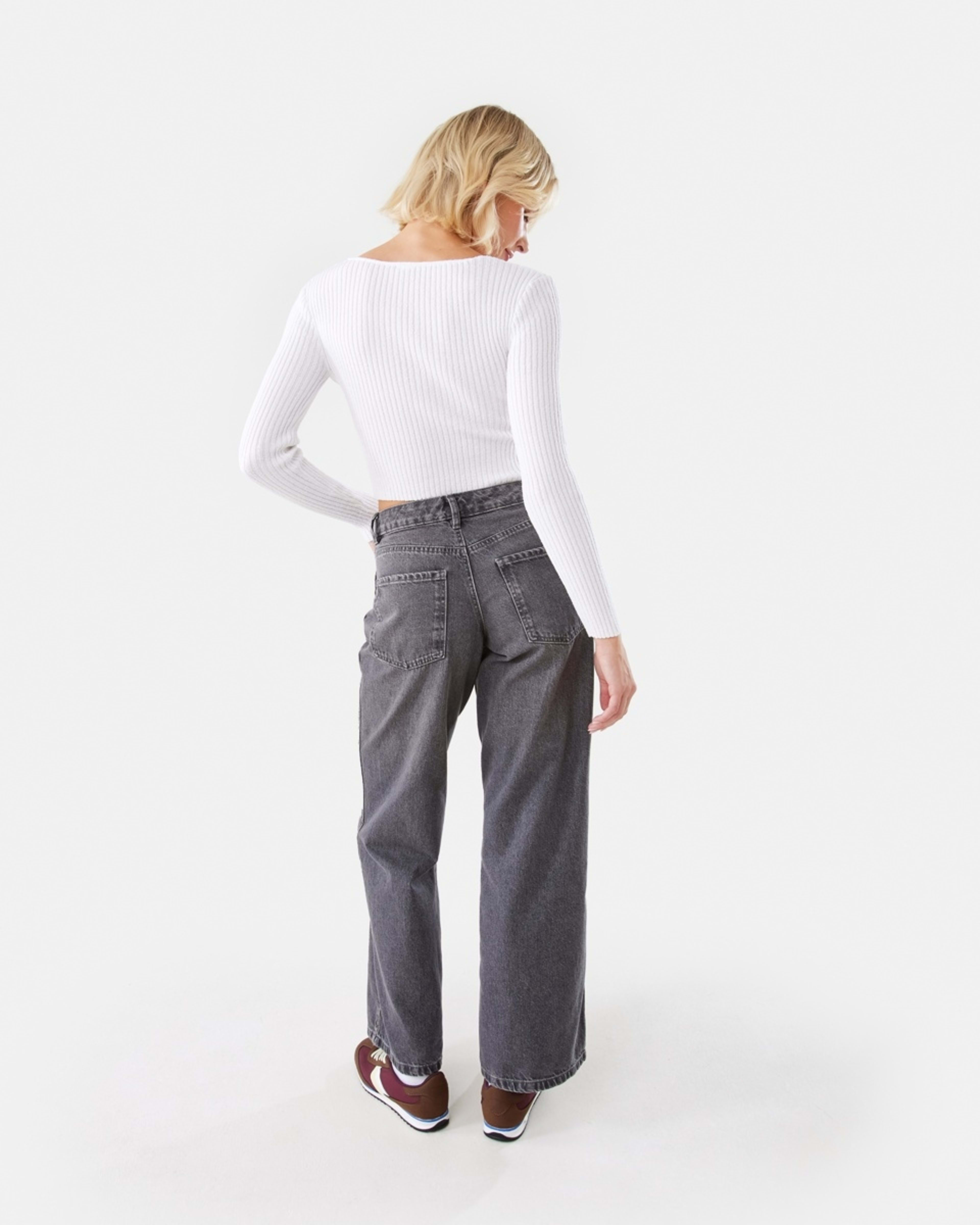 4 Lace Up Crop Jumper White, 4 of 6