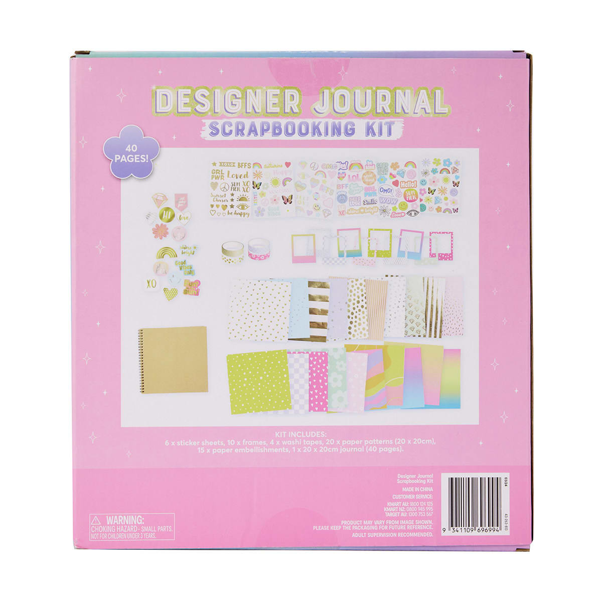 Designer Journal Scrapbooking Kit Kmart