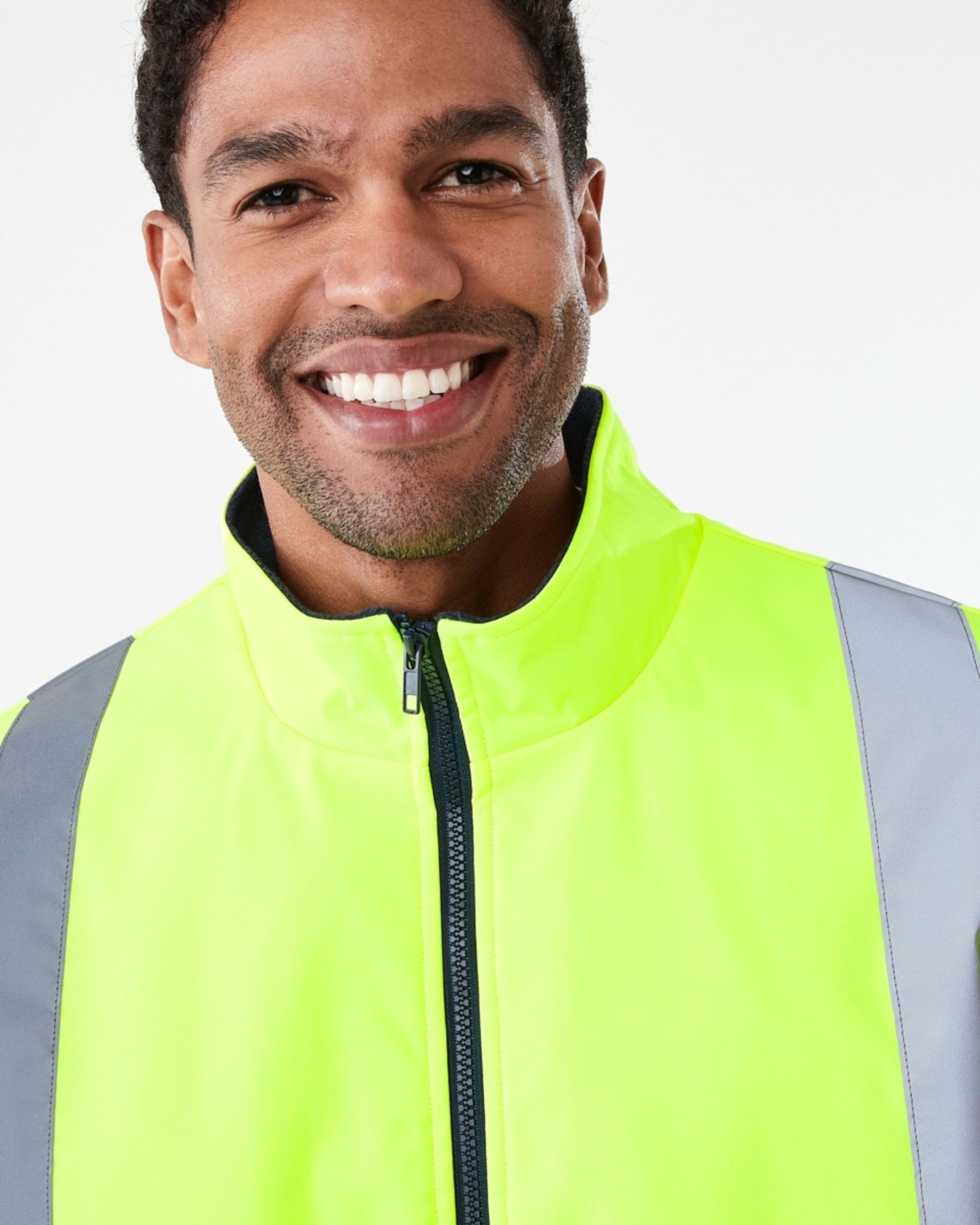5 Hi-Visibility Reflective Heavy Duty Vest Yellow, 5 of 6