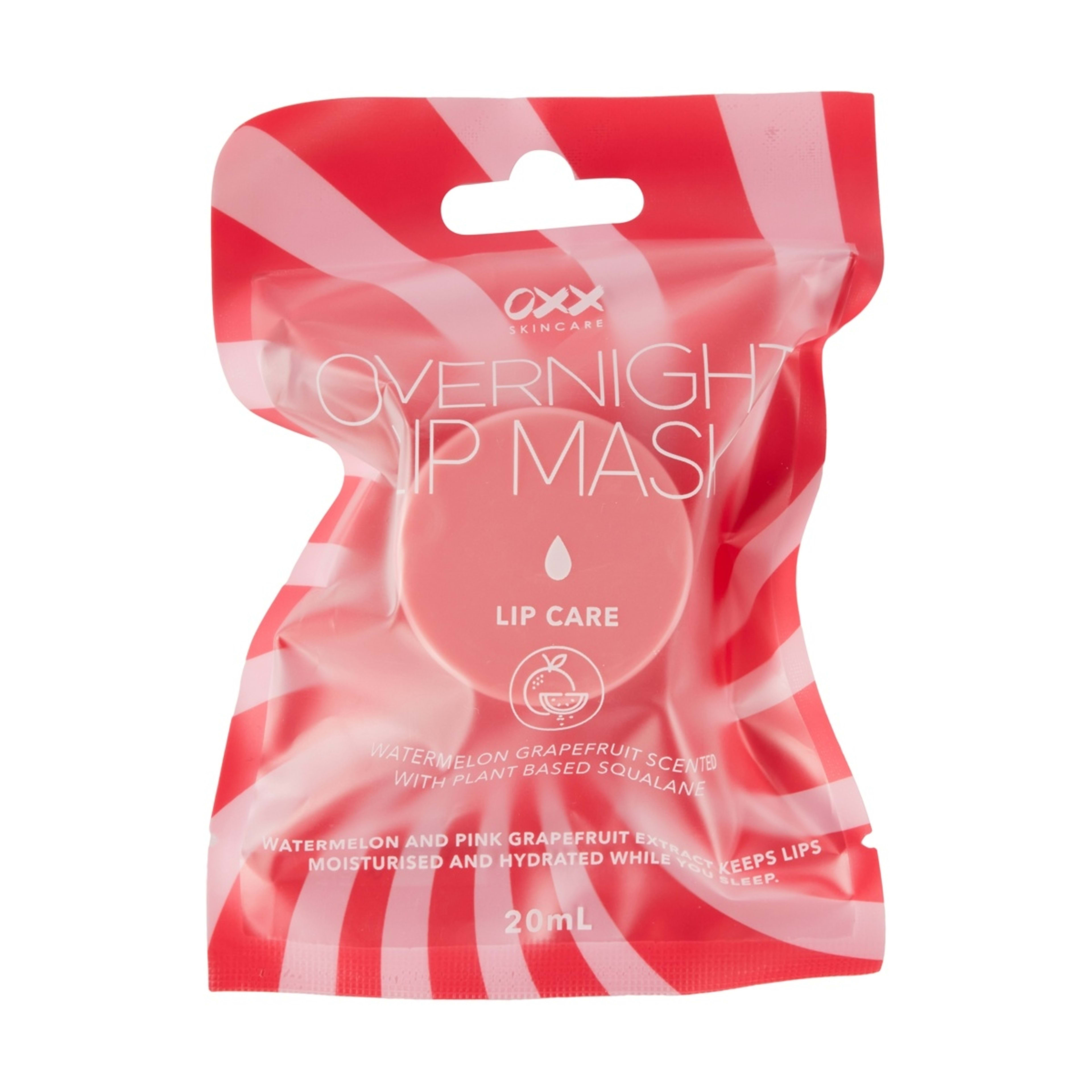 1 OXX Skincare Lip Care Overnight Lip Mask 20ml - Watermelon and Grapefruit Scented